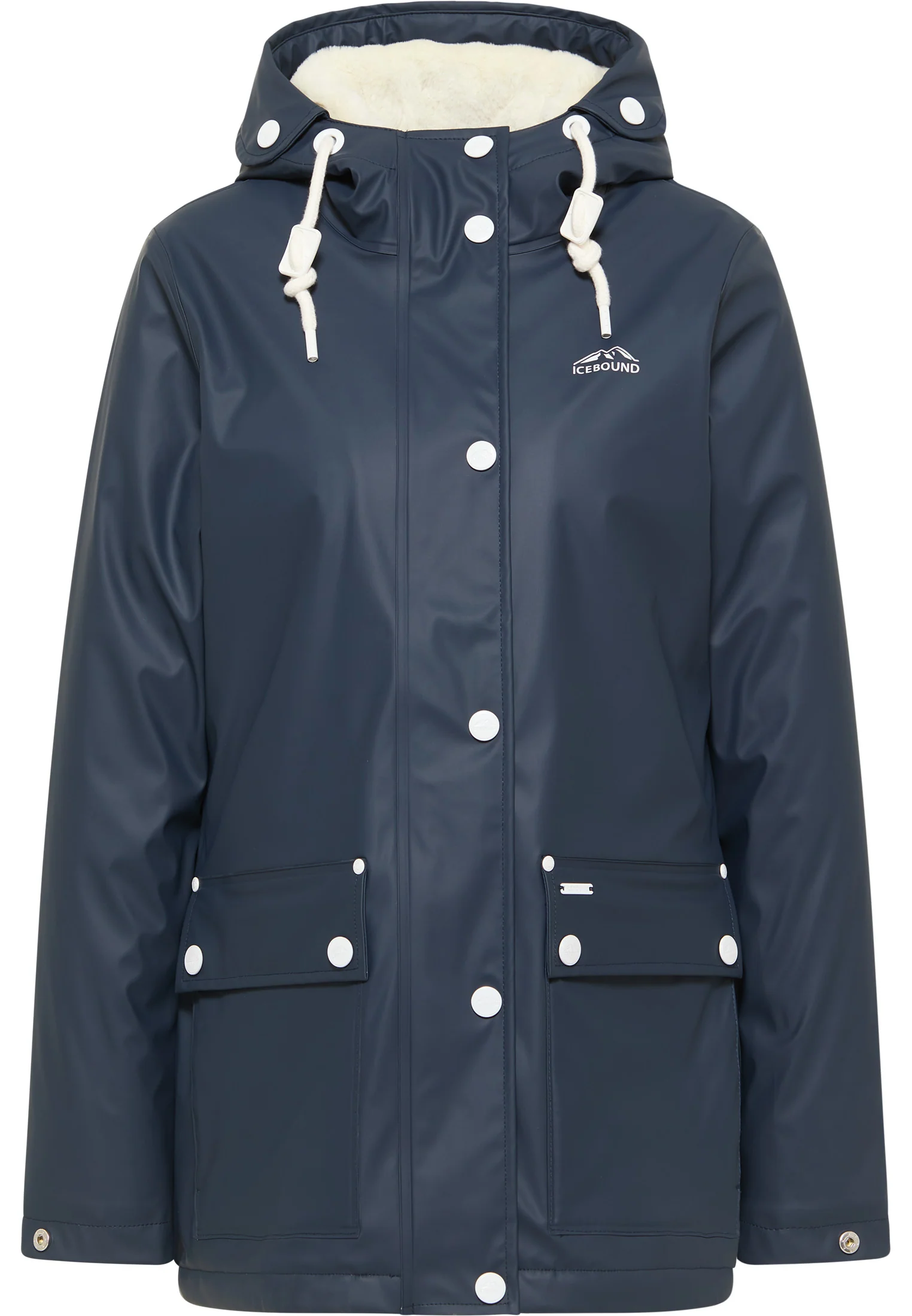 ICEBOUND Women's Rain Jacket With Faux Fur Lining - Image 2