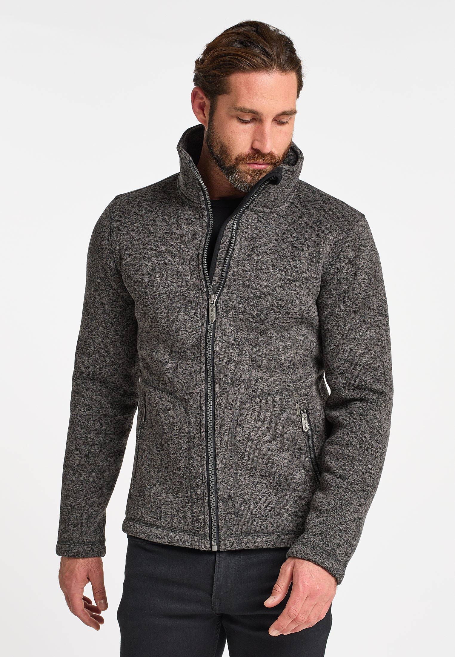 ICEBOUND Men's Knitted Fleece Jacket - Image 3