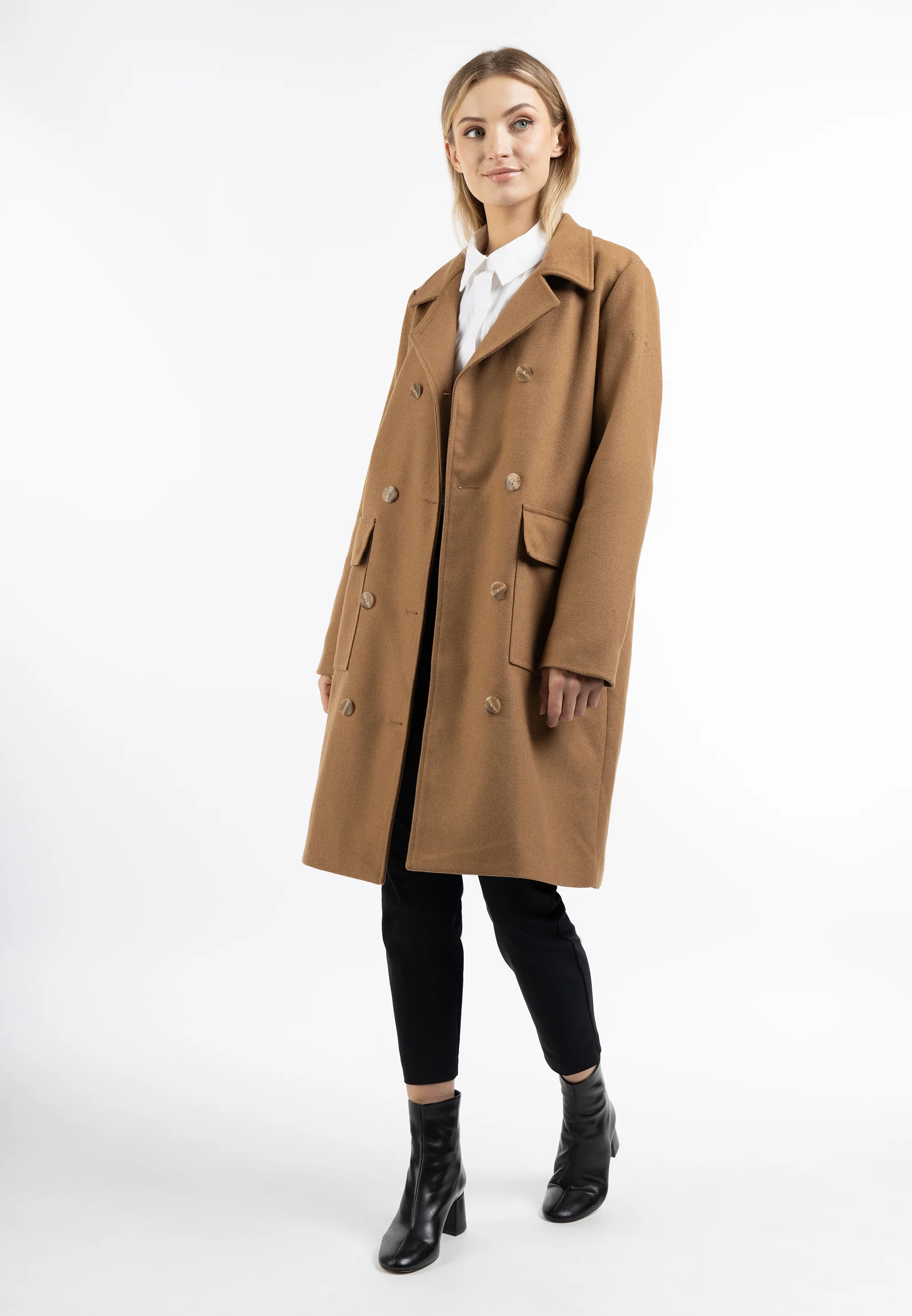 DreiMaster Klassik Women's Transitional Coat Made Of Wool Blend - Image 6