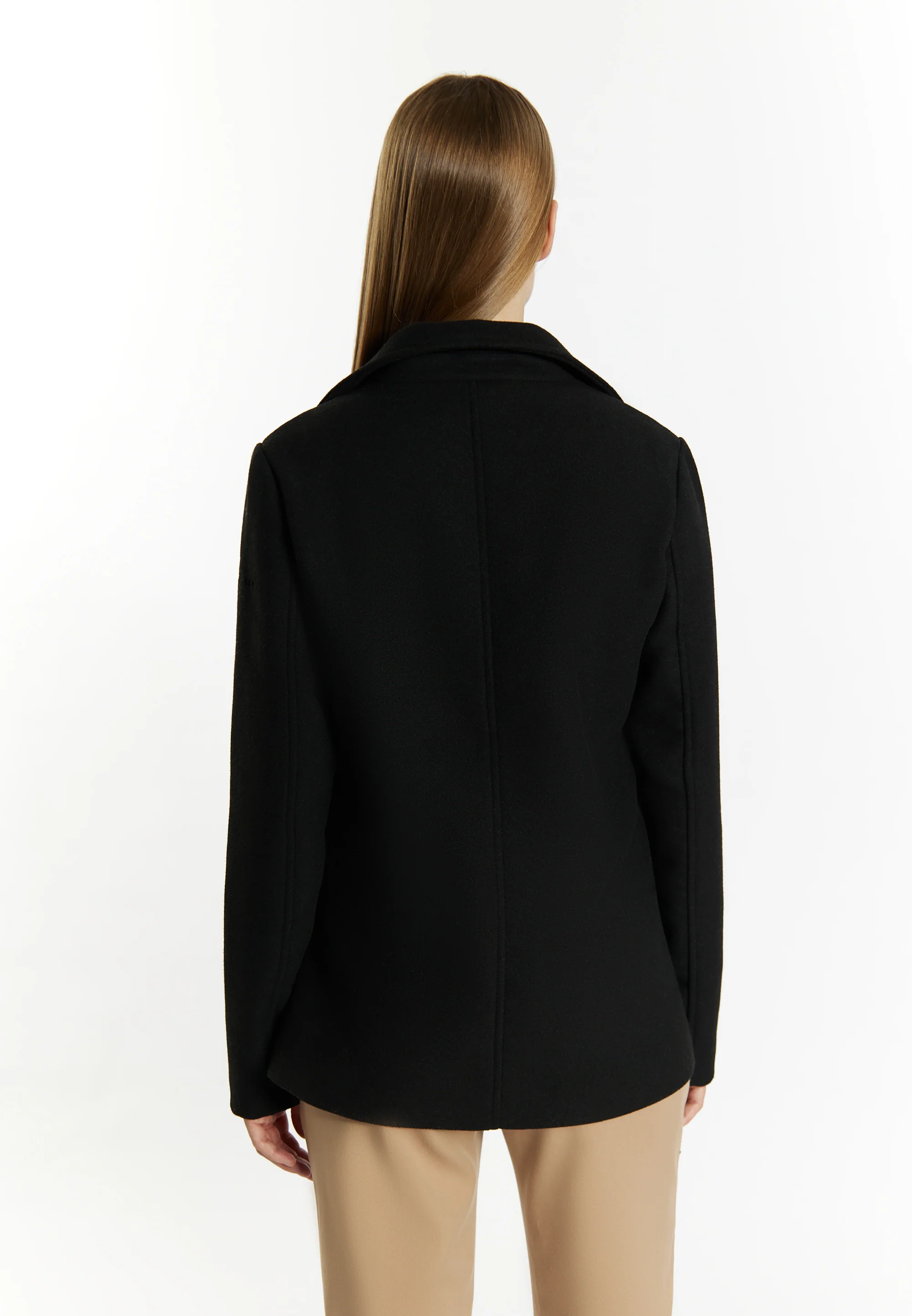 DreiMaster Klassik Women's Wool Blend Pea Coat - Image 4