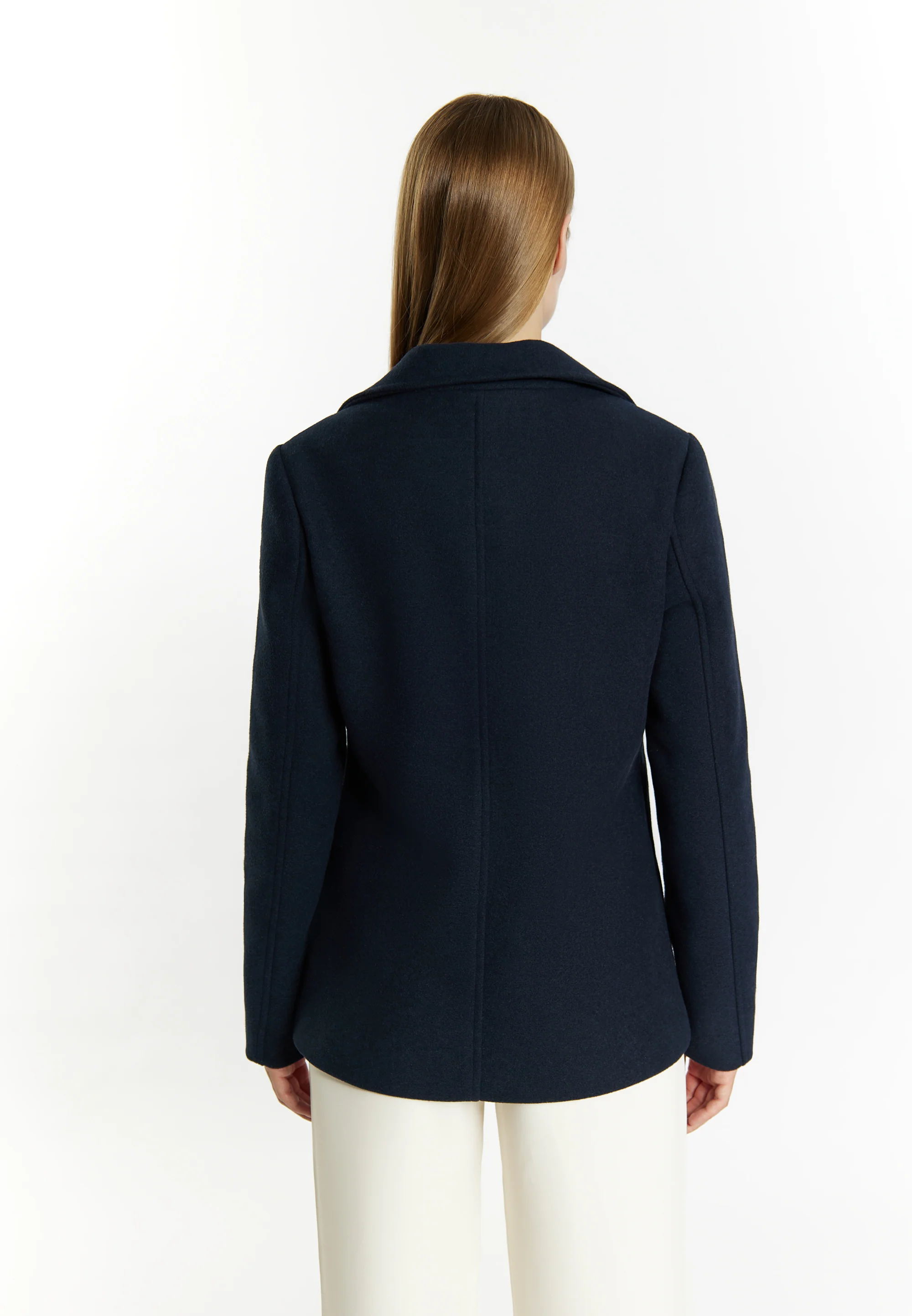 DreiMaster Klassik Women's Wool Blend Pea Coat - Image 9