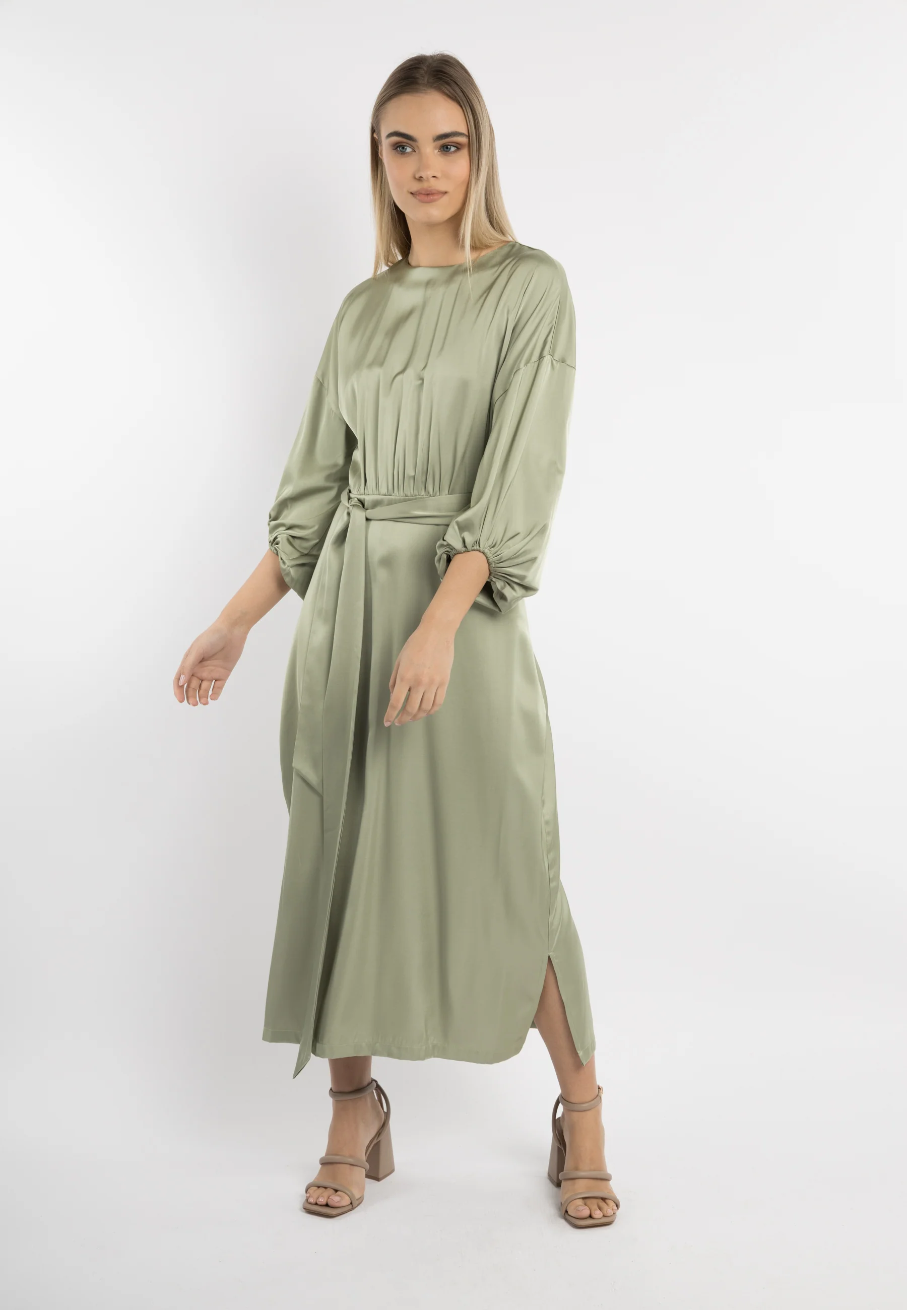 DreiMaster Klassik Women's Satin Maxi Dress - Image 5