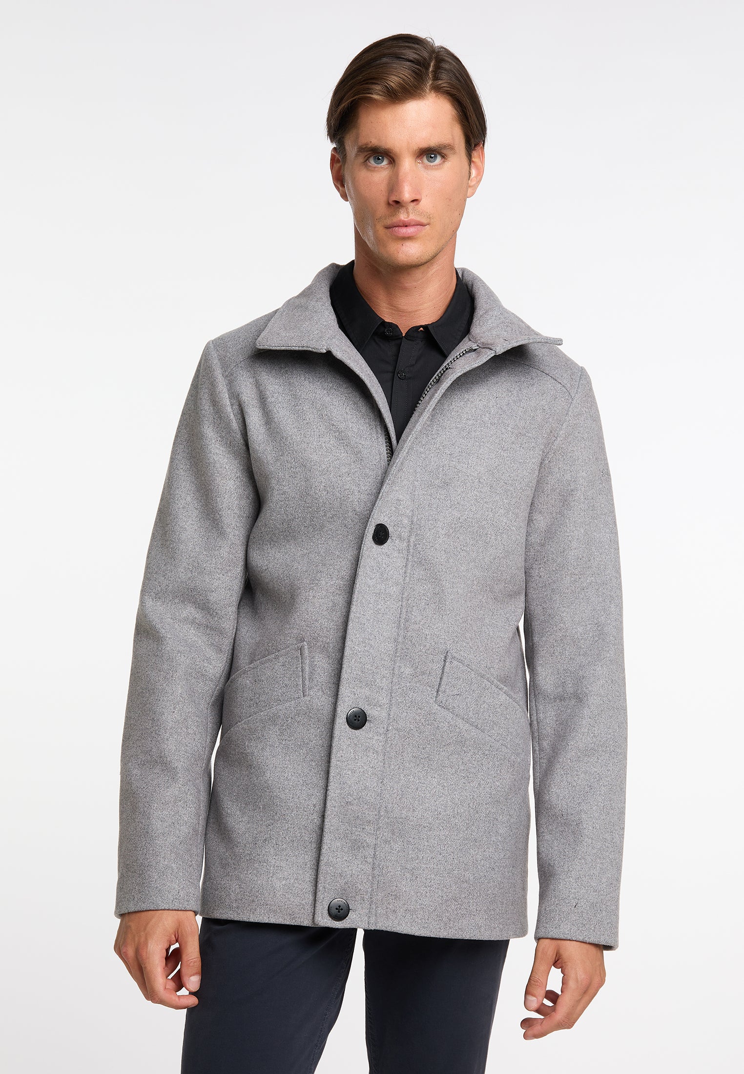 DreiMaster Klassik Men's Transitional Jacket Made From A Wool Blend - Image 3