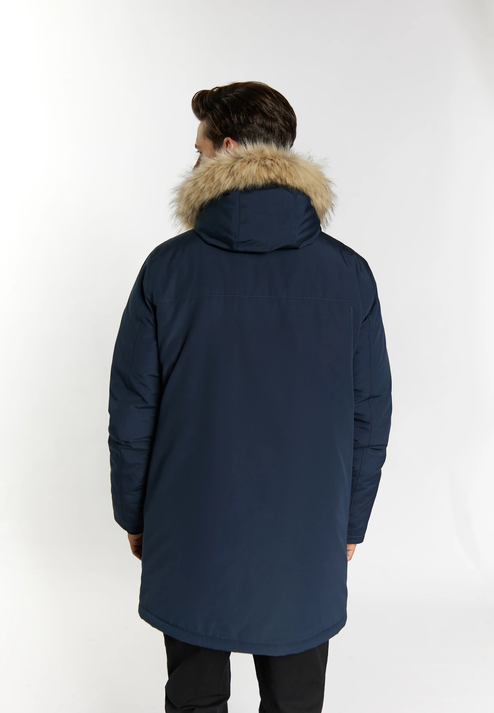 DreiMaster Klassik Men's Winter Jacket With Faux Fur - Image 4