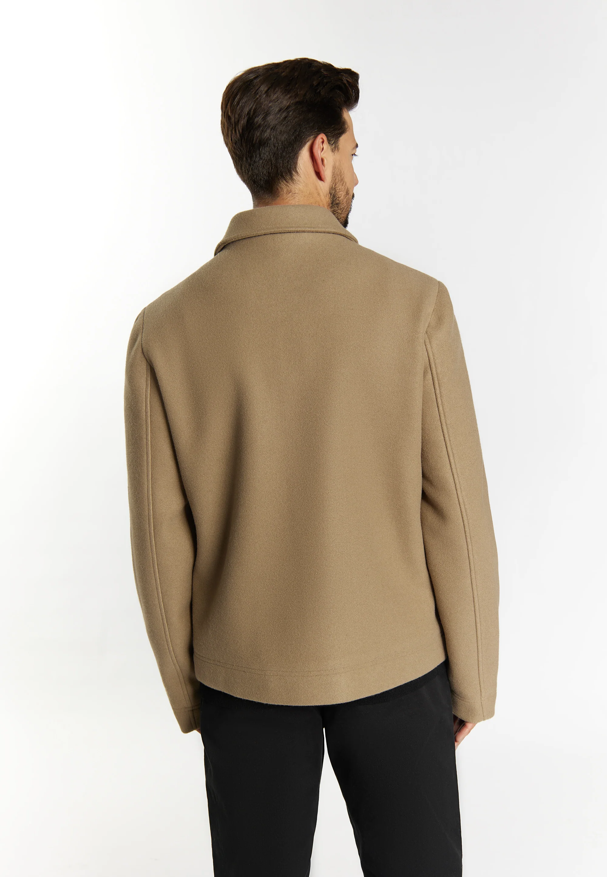 DreiMaster Klassik Men's Transitional Jacket In A Wool Look - Image 19