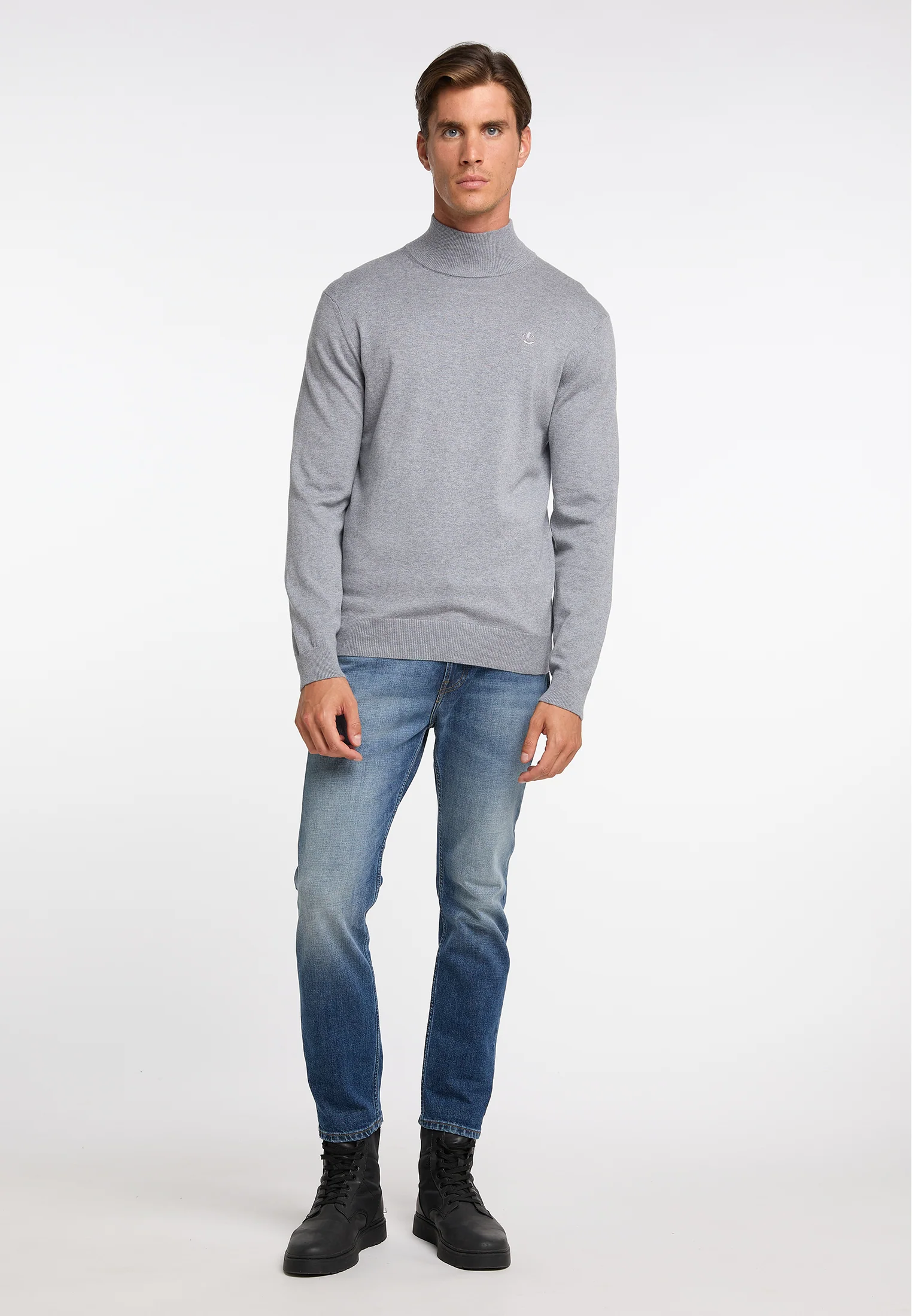 DreiMaster Klassik Men's Basic Fine Knit Sweater - Image 11