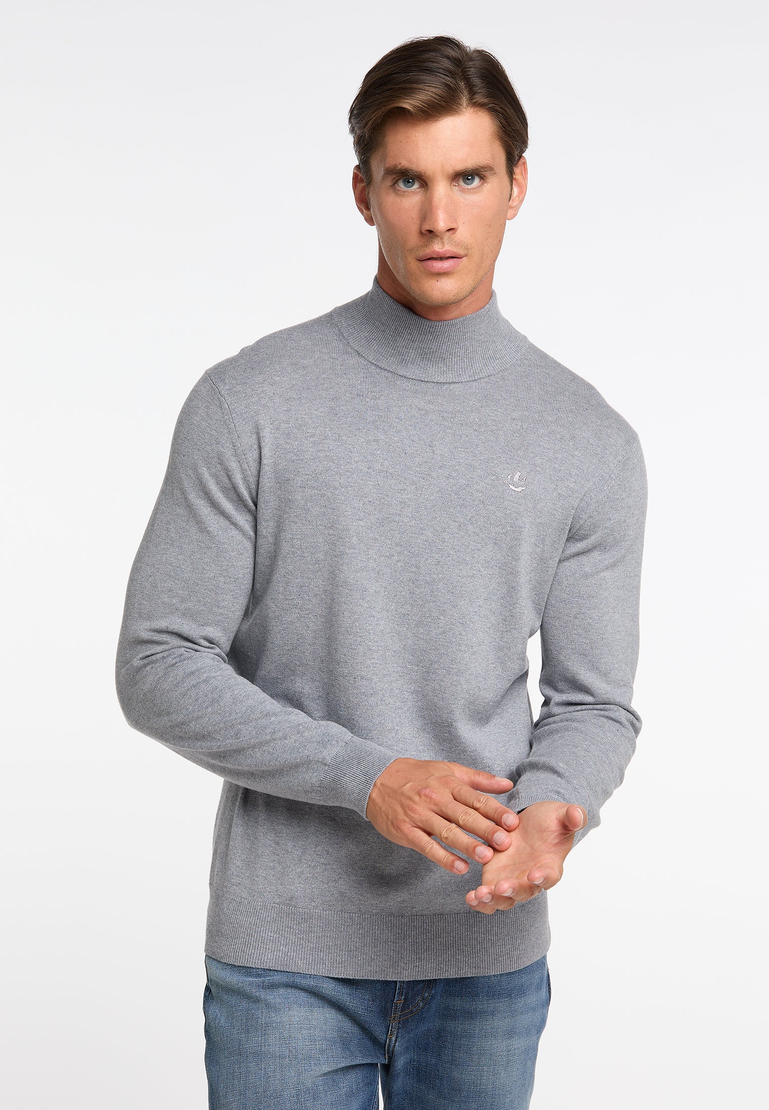 DreiMaster Klassik Men's Basic Fine Knit Sweater - Image 13