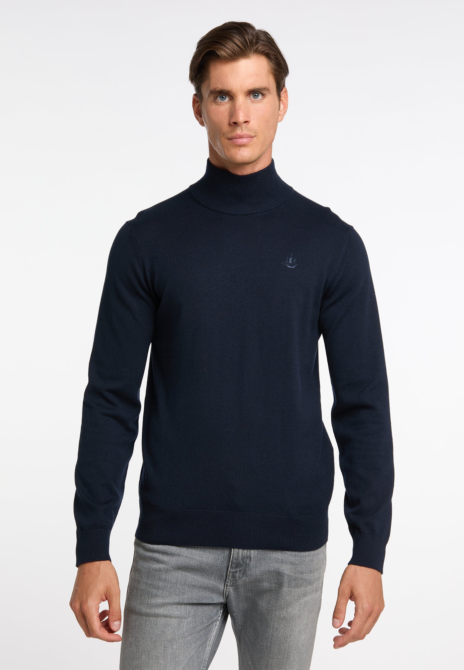 DreiMaster Klassik Men's Basic Fine Knit Sweater - Image 18