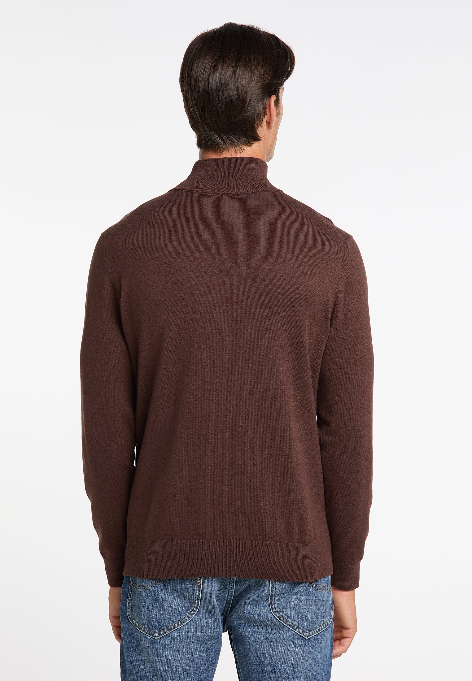 DreiMaster Klassik Men's Basic Fine Knit Sweater - Image 4