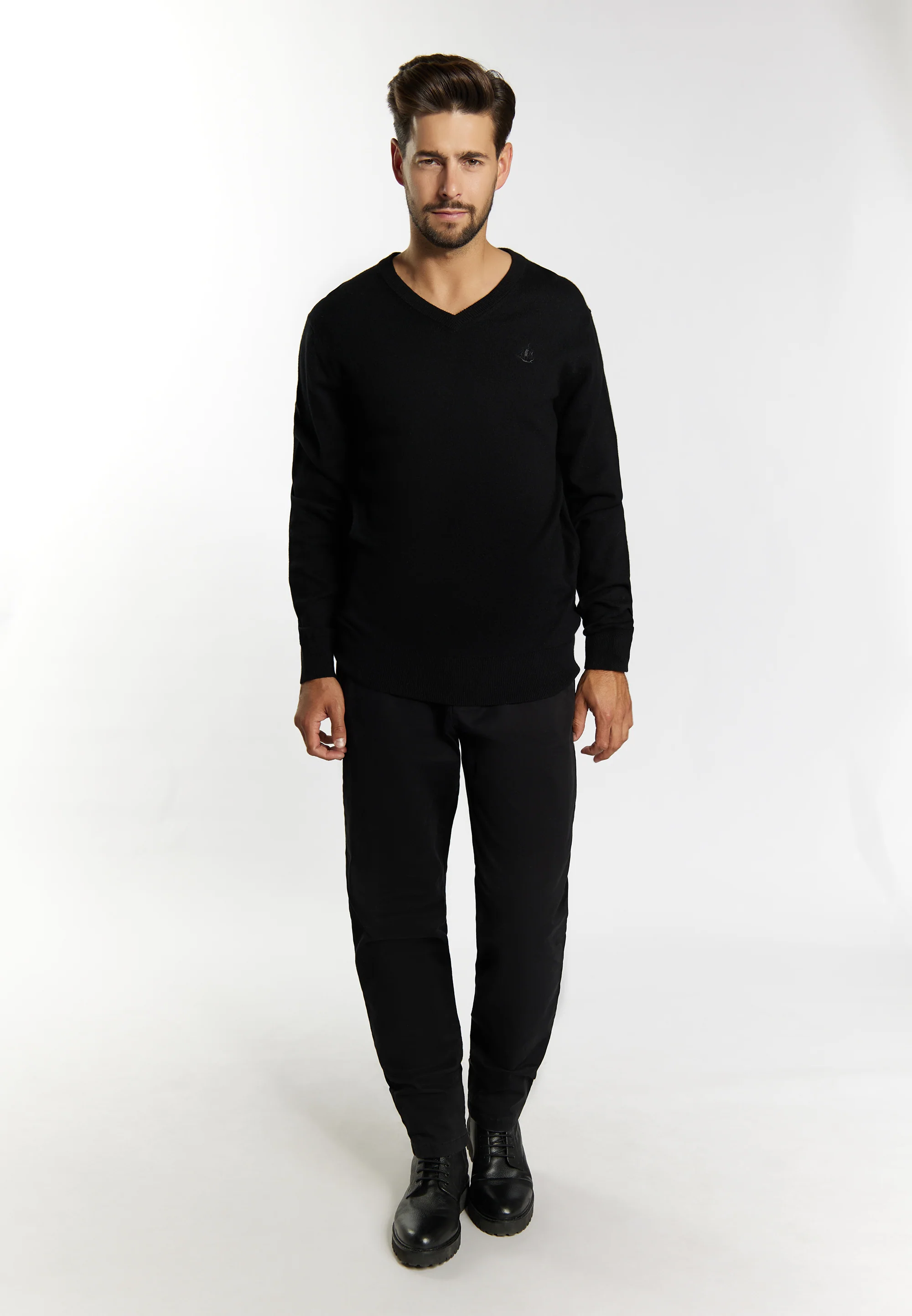 DreiMaster Klassik Men's Basic Fine Knit Sweater