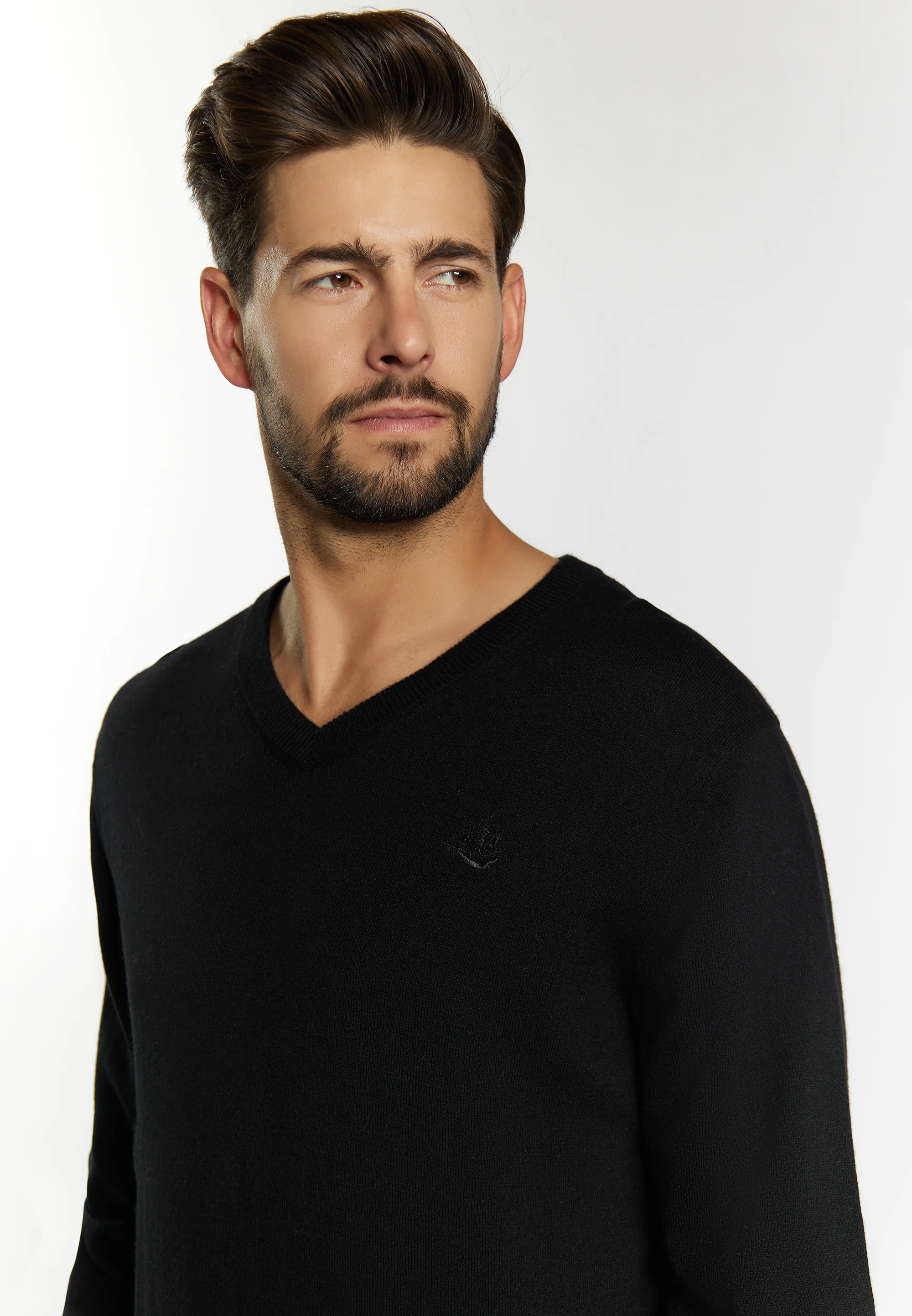 DreiMaster Klassik Men's Basic Fine Knit Sweater - Image 5