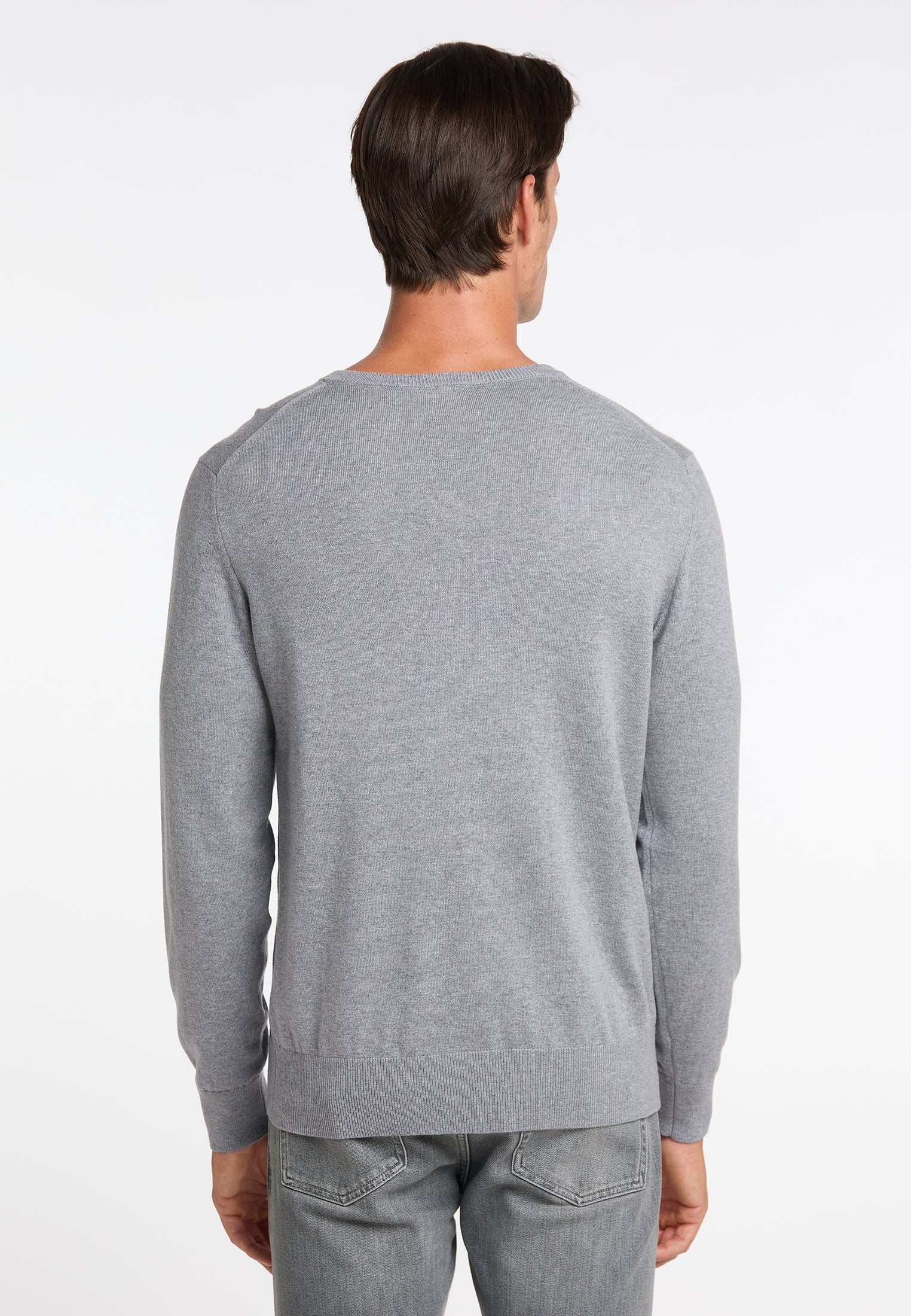 DreiMaster Klassik Men's Basic Fine Knit Sweater - Image 9