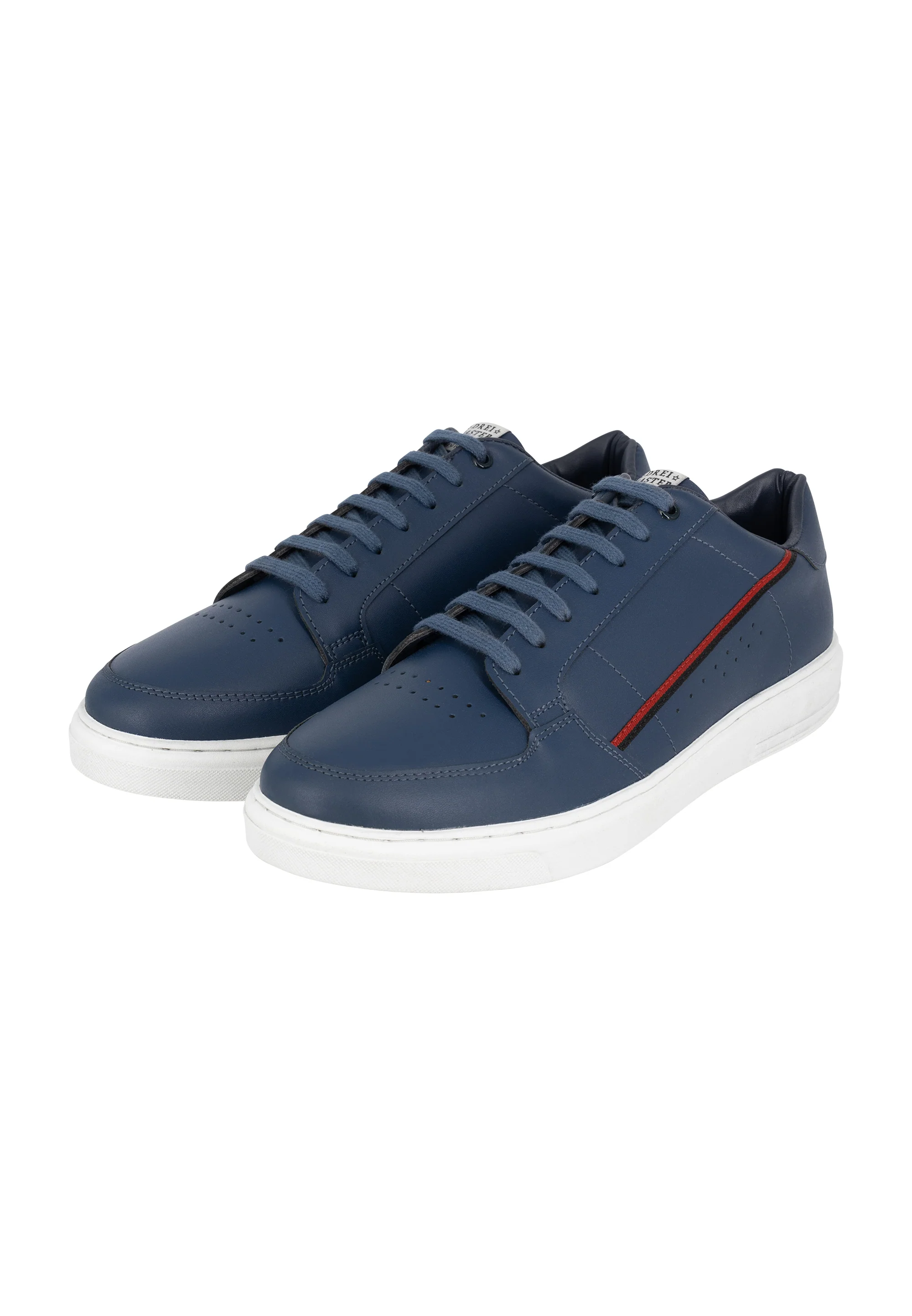 DreiMaster Maritim Men's Leather Sneakers - Image 6