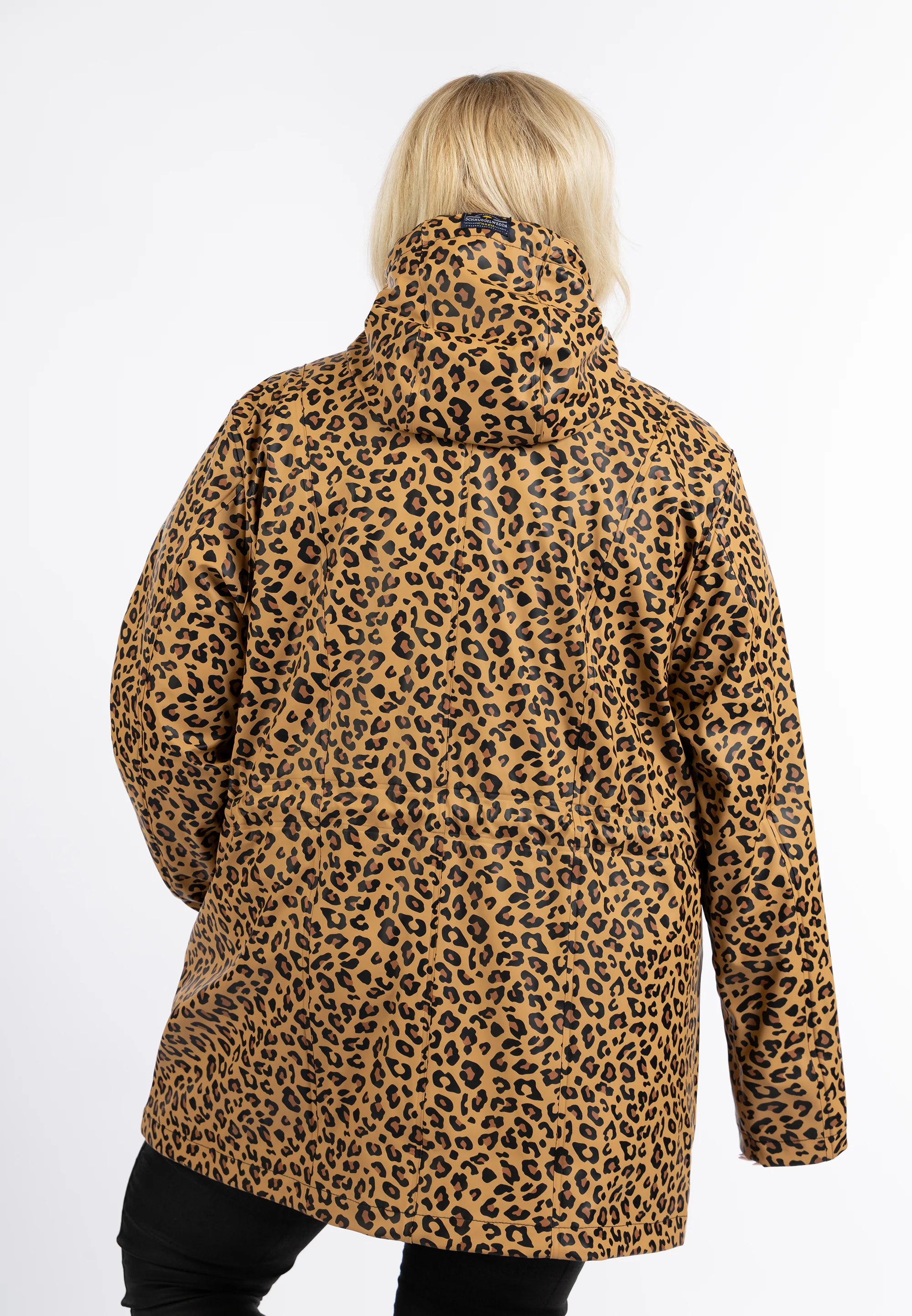 Schmuddelwedda Women's Plus Size Raincoat With Leopard Print - Image 4