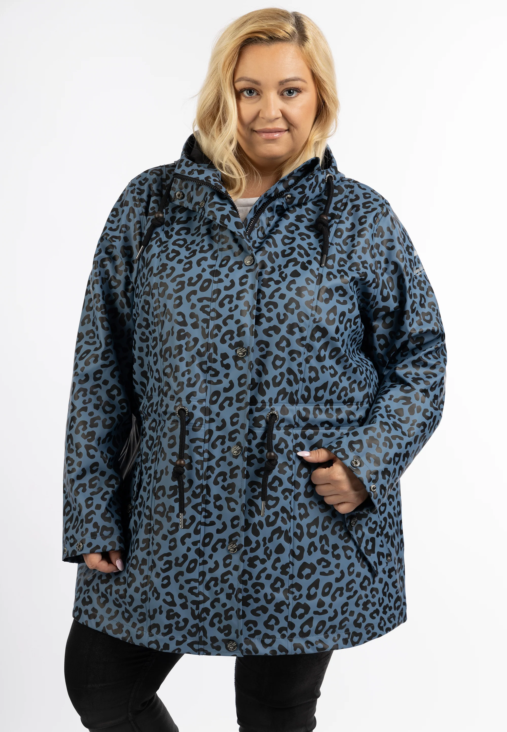 Schmuddelwedda Women's Plus Size Raincoat With Leopard Print - Image 3