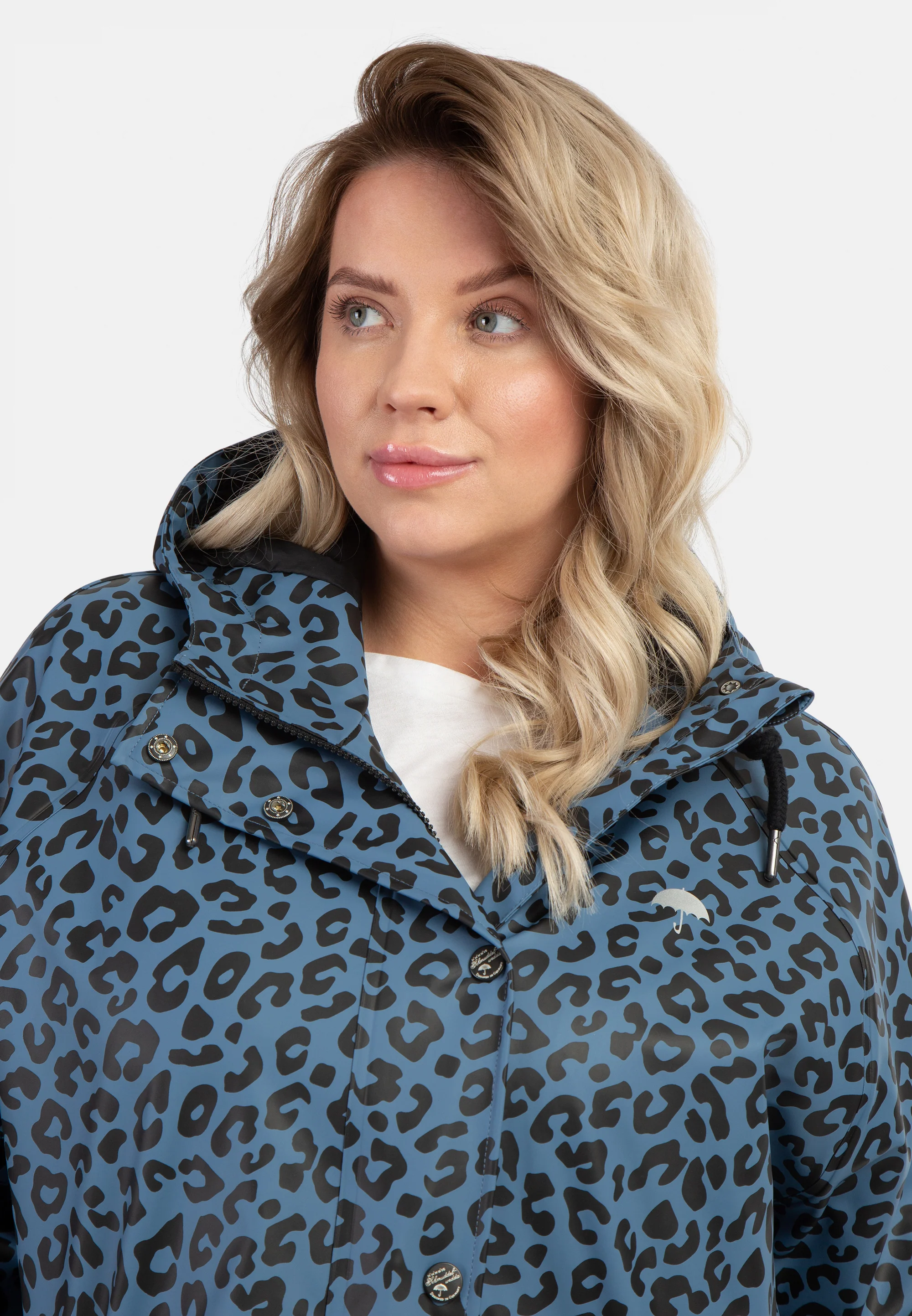 Schmuddelwedda Women's Plus Size Raincoat With Leopard Print - Image 5