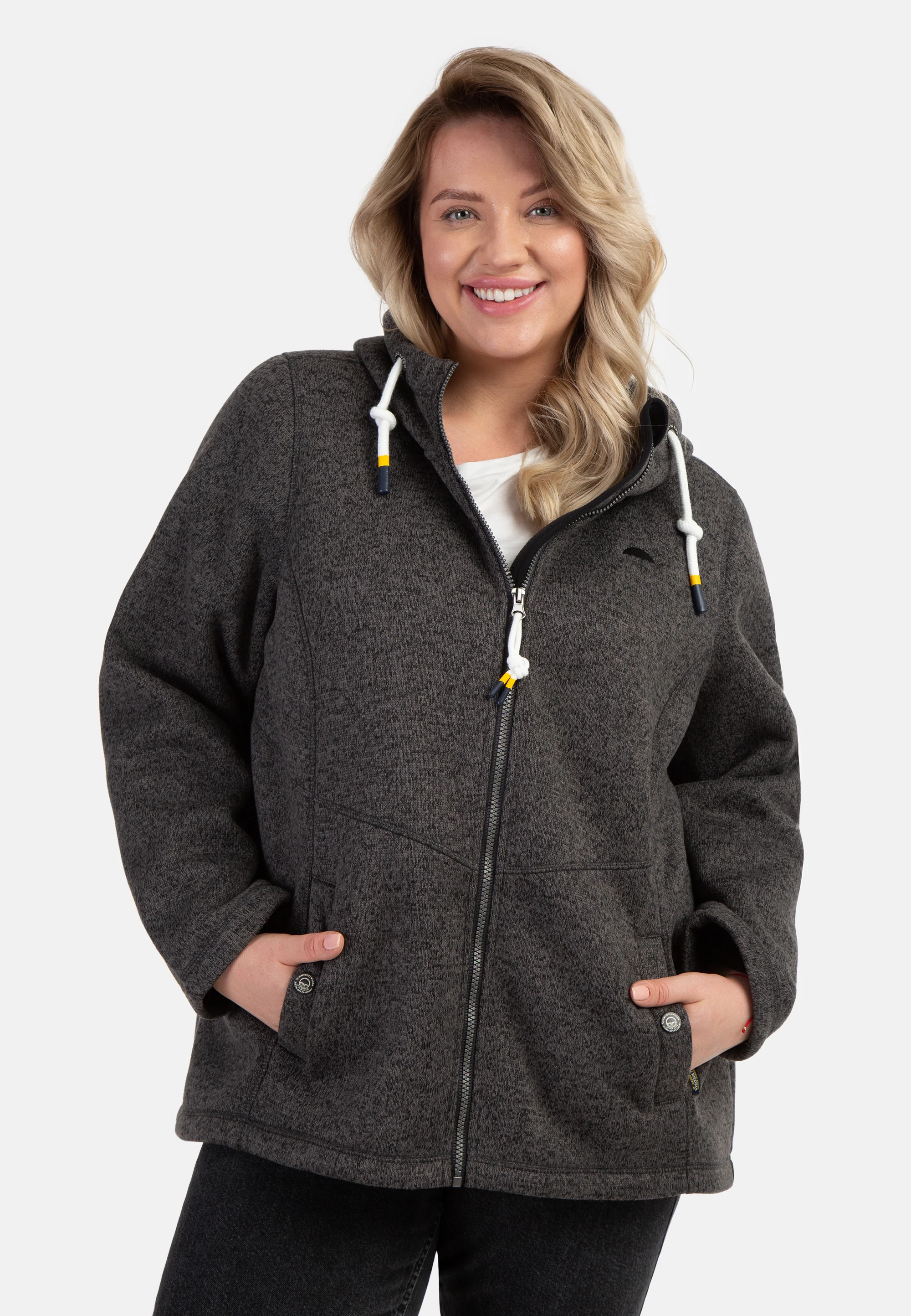 Schmuddelwedda Women's Plus Size Knitted Fleece Jacket - Image 3