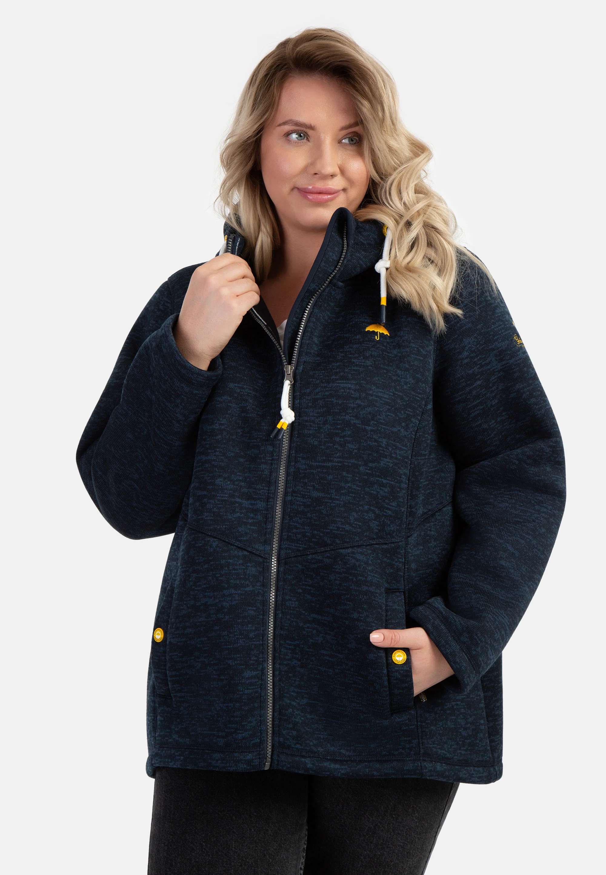 Schmuddelwedda Women's Plus Size Knitted Fleece Jacket - Image 9
