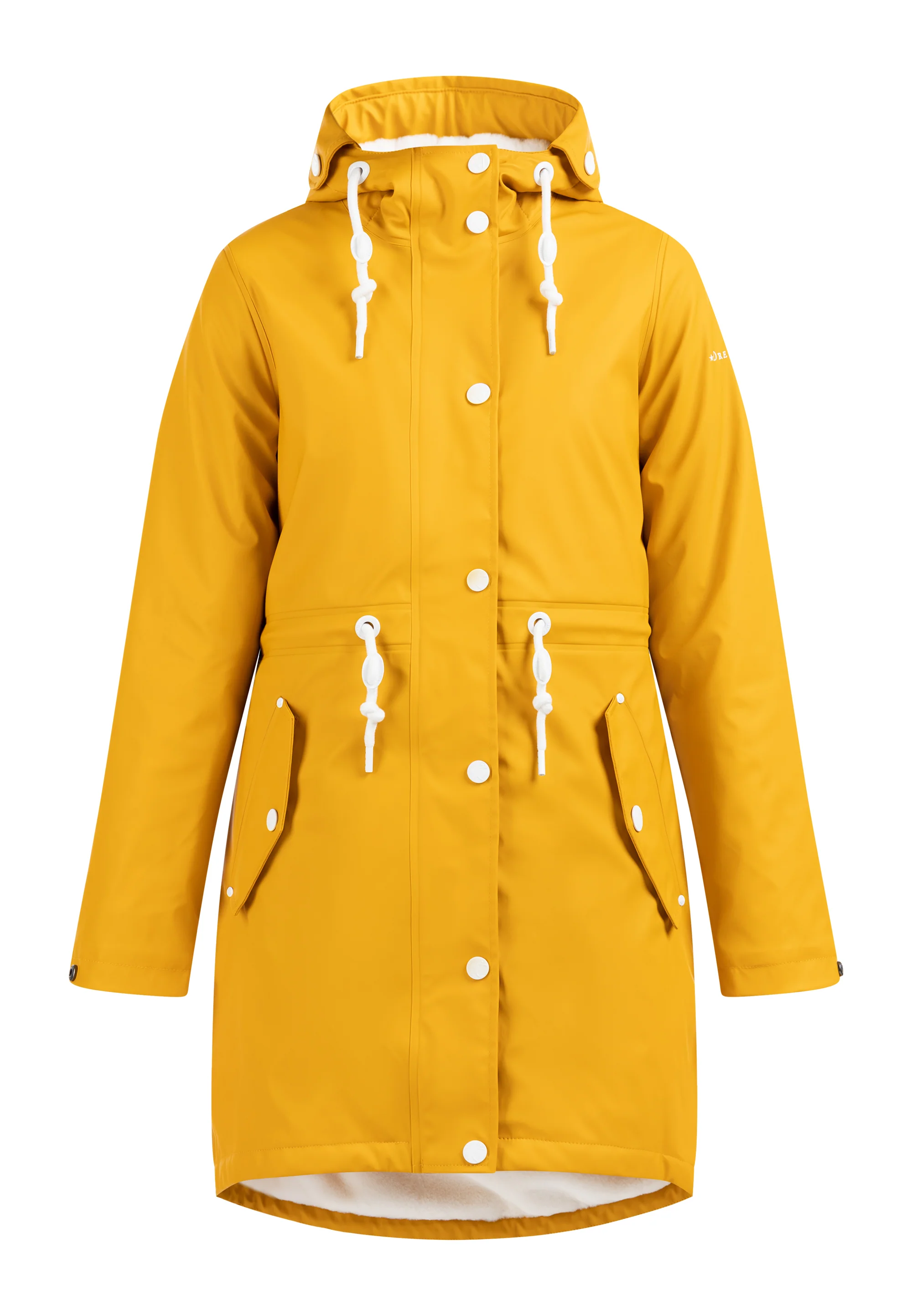DreiMaster Maritim Women's Raincoat With Faux Fur Lining - Image 2
