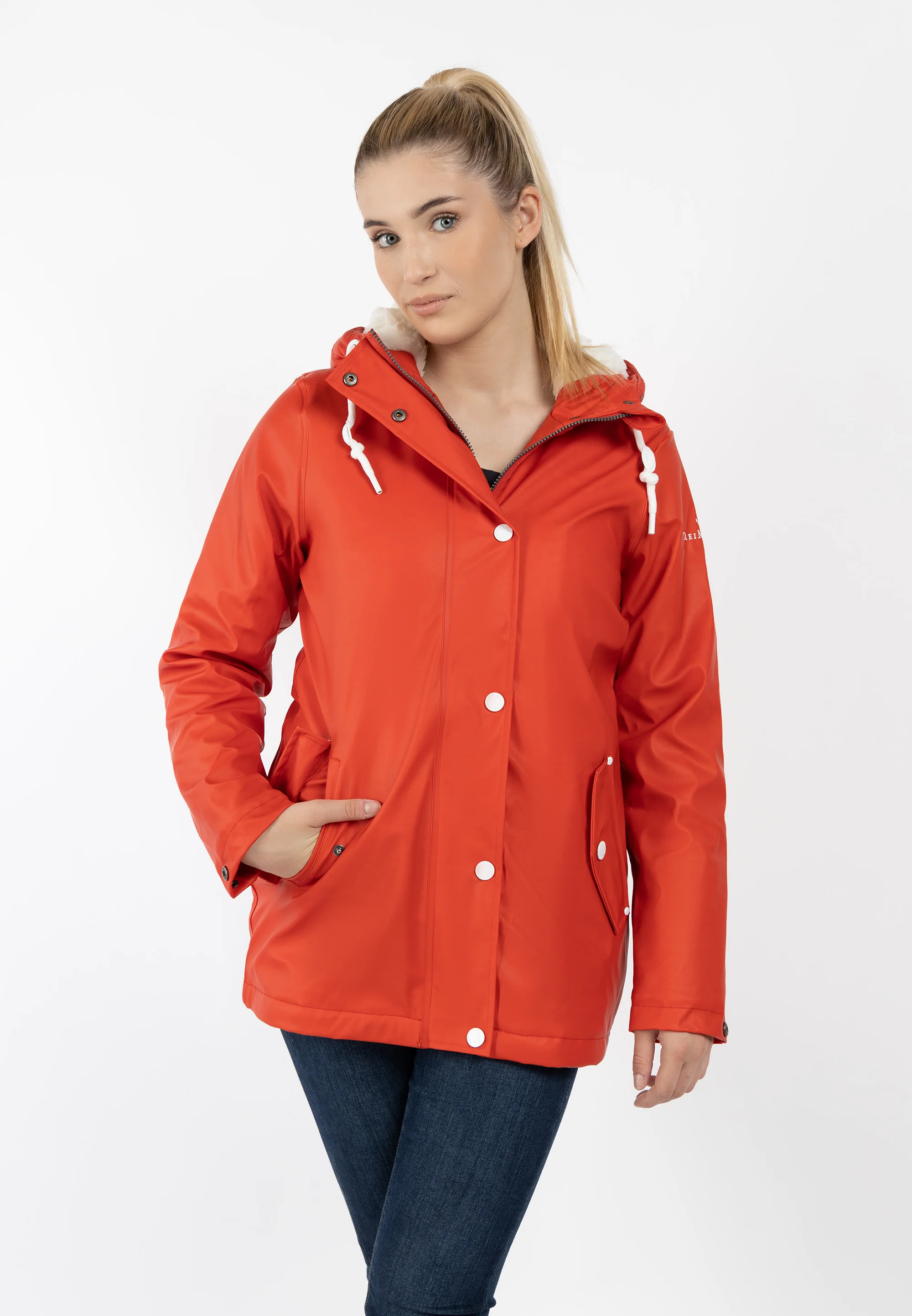 DreiMaster Maritim Women's Rain Jacket With Teddy Lining - Image 13