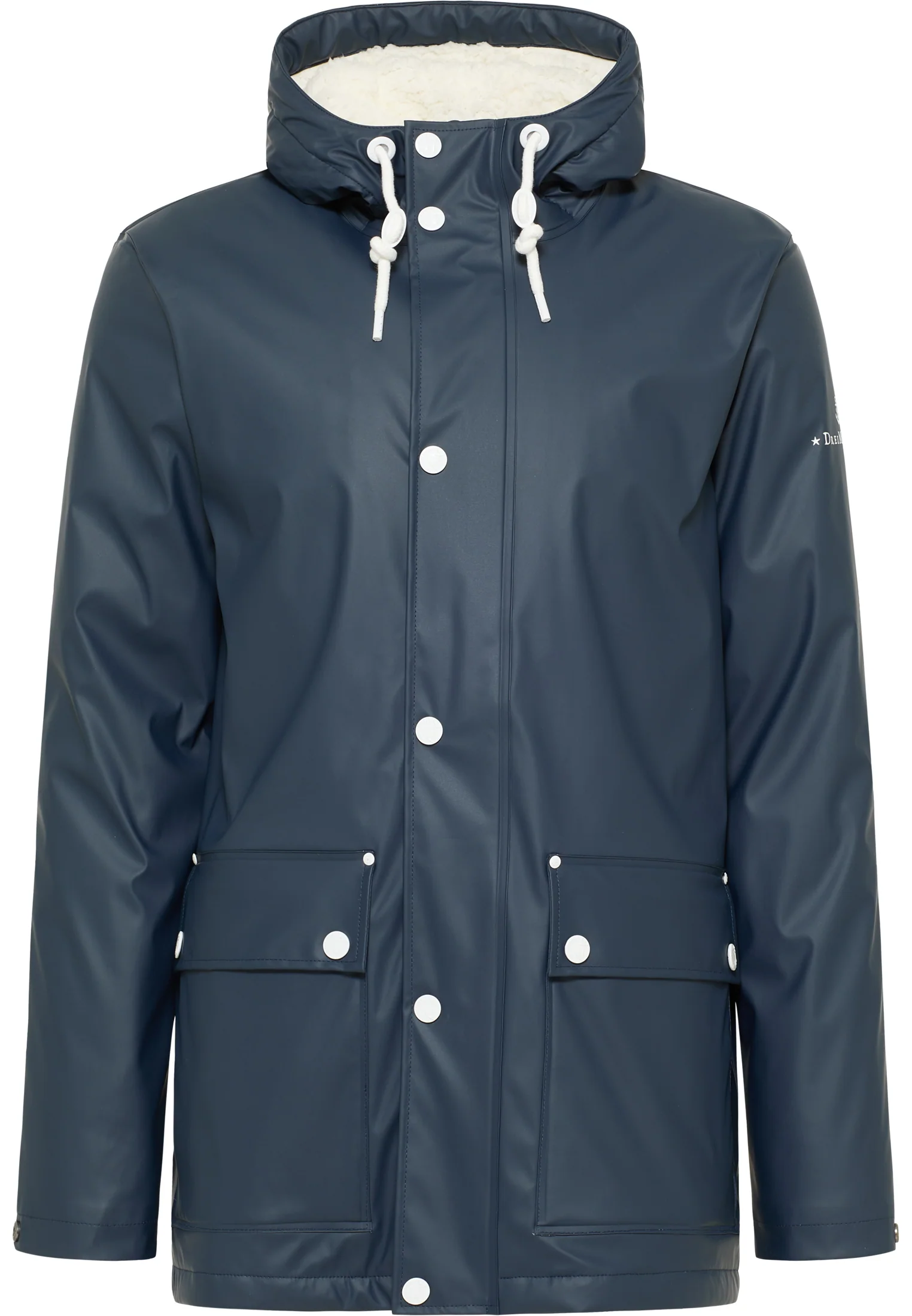 DreiMaster Maritim Men's Rain Jacket With Teddy Lining - Image 2