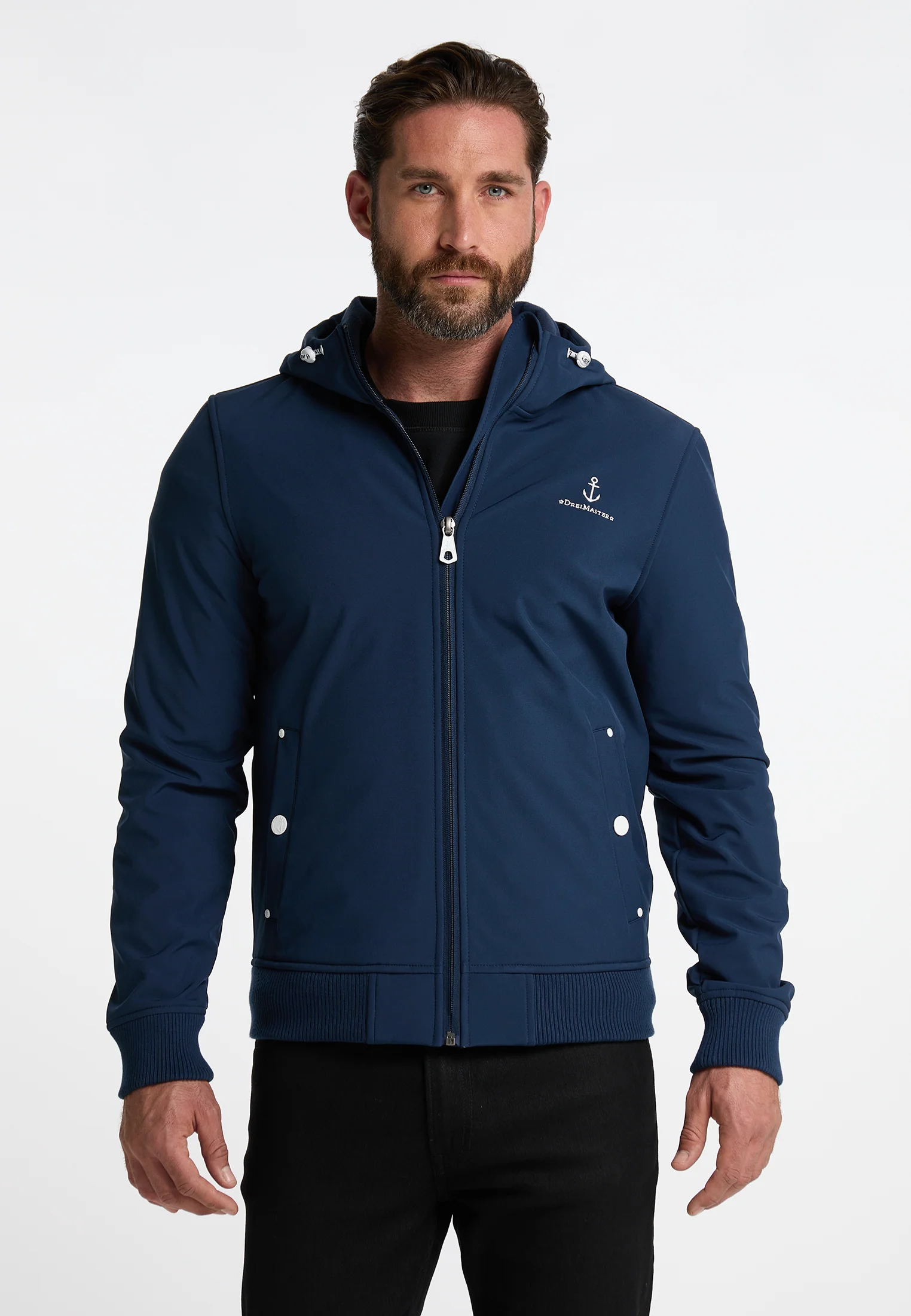 DreiMaster Maritim Men's Softshell Blouson - Image 3