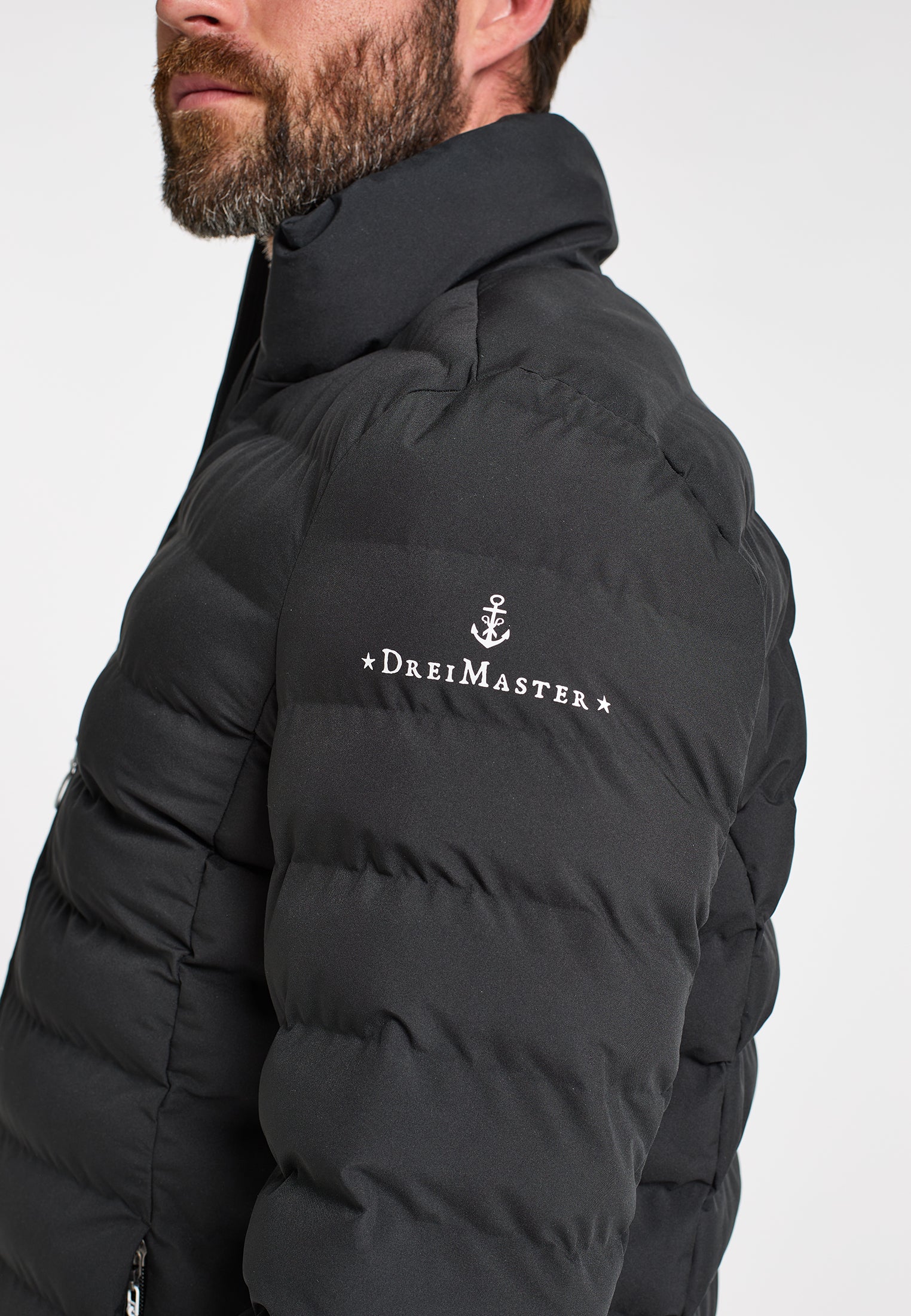 DreiMaster Maritim Men's Padded Quilted Jacket - Image 8