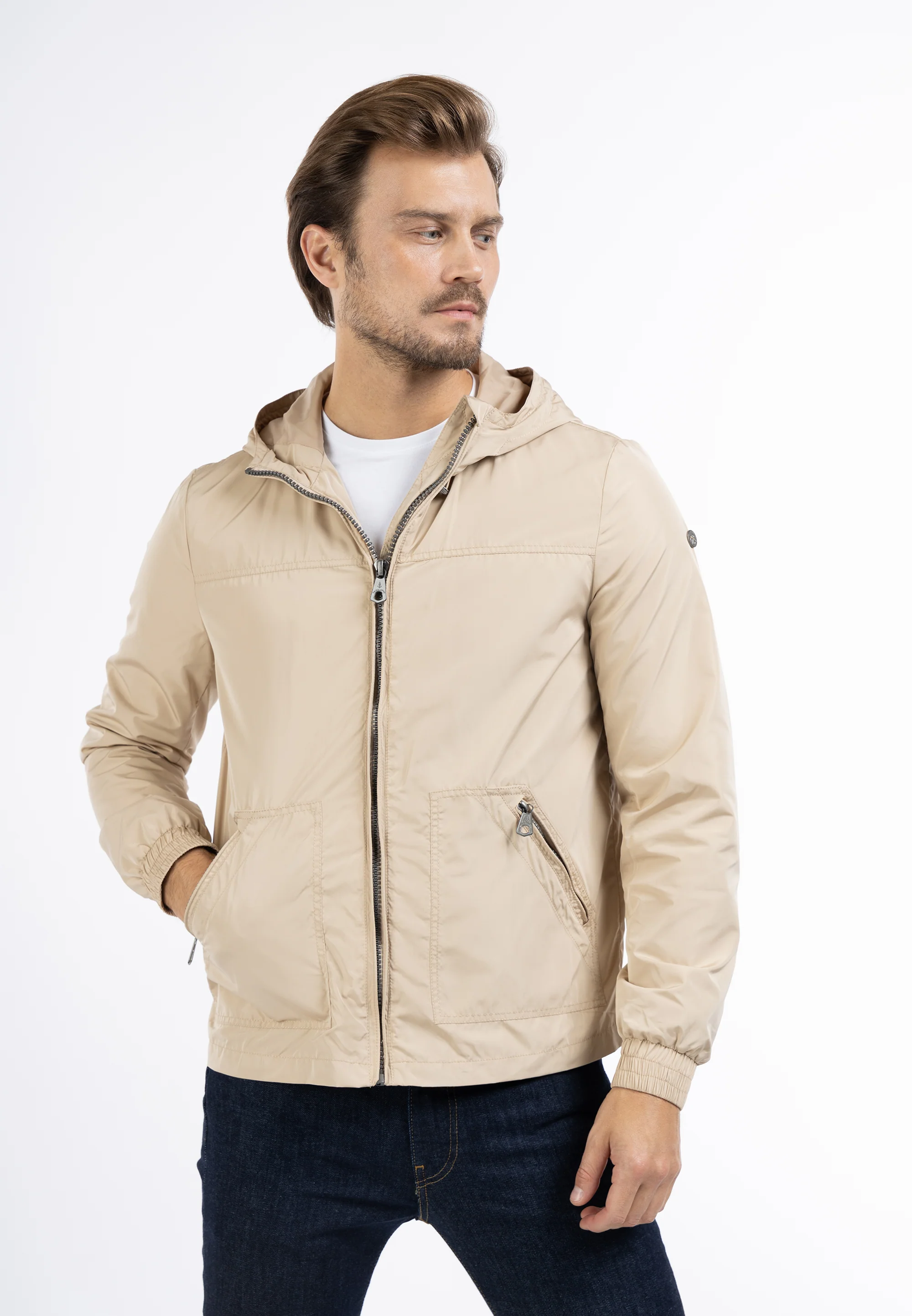 DreiMaster Maritim Men's Transitional Jacket Recycled Material - Image 3