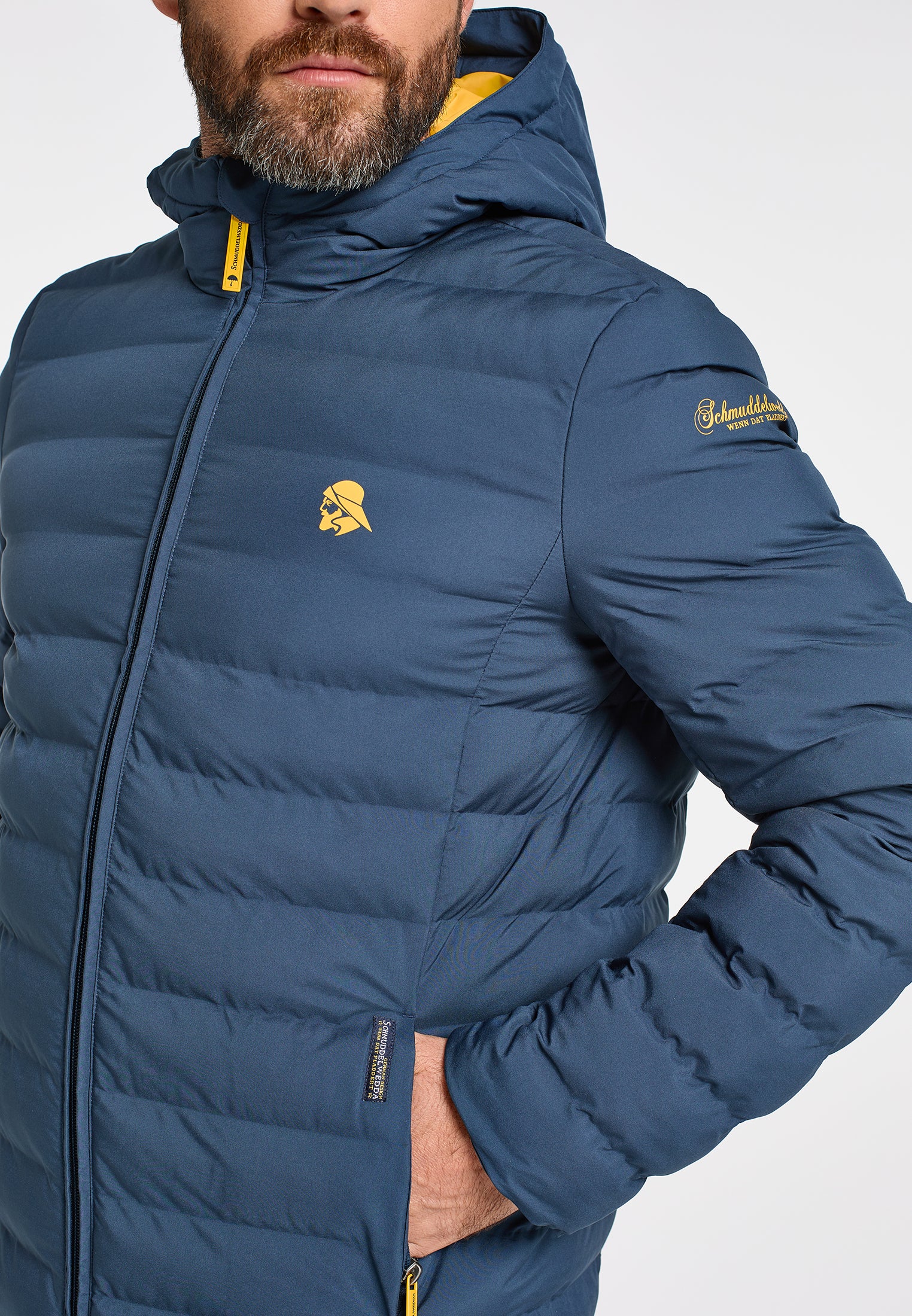 Schmuddelwedda Men's Padded Quilted Jacket - Image 18