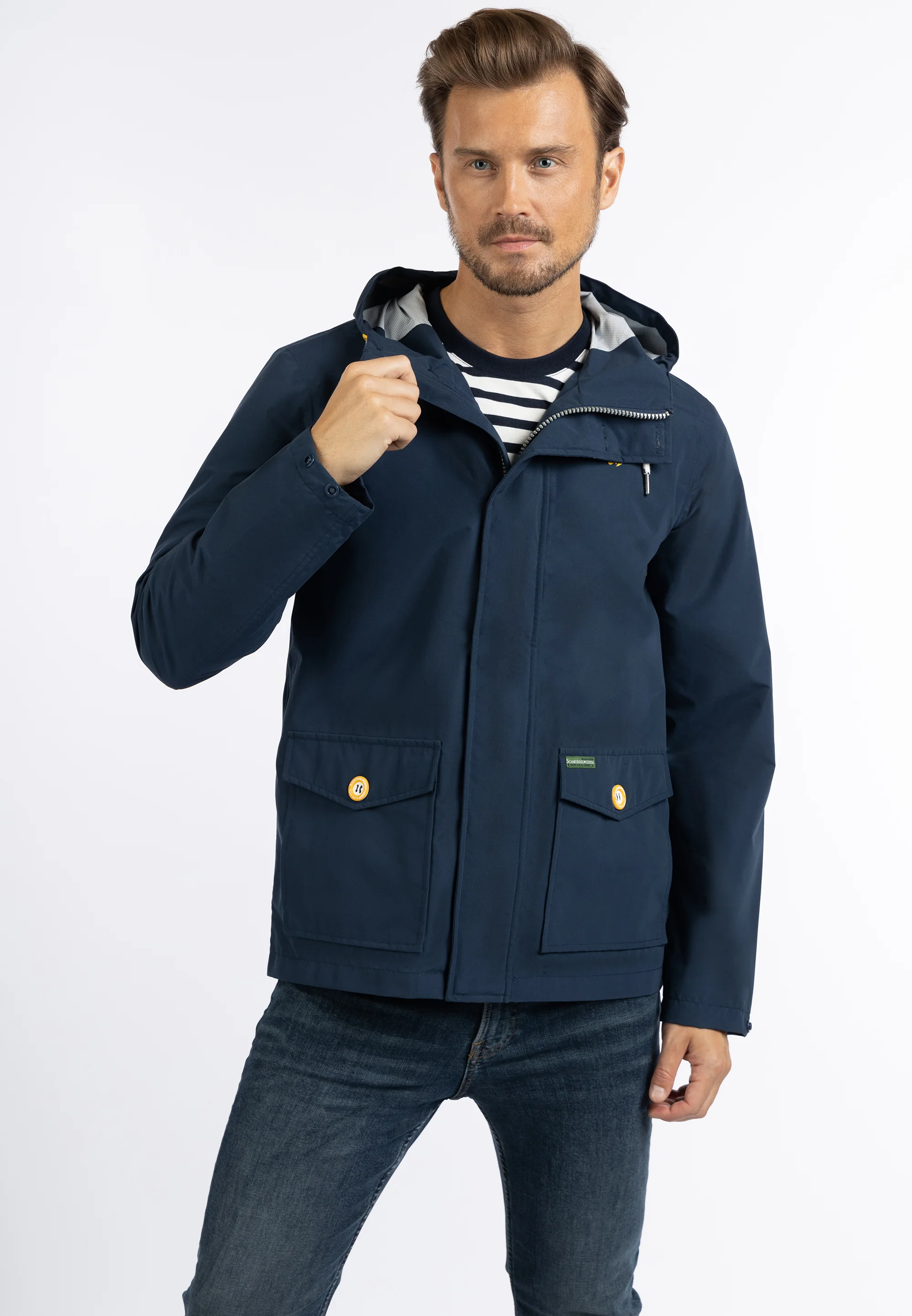 Schmuddelwedda Men's Rain Jacket Recycled Material - Image 3