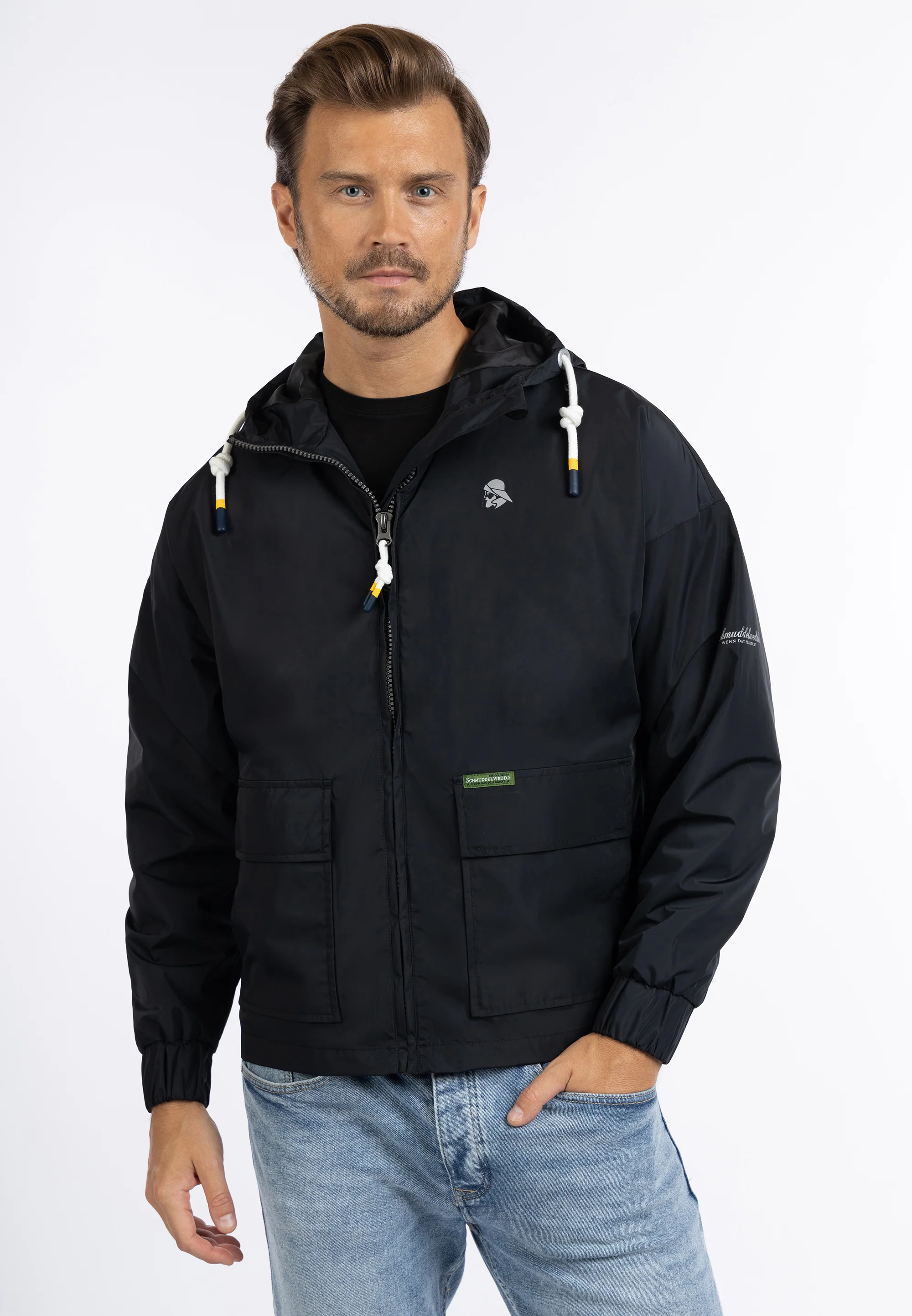 Schmuddelwedda Men's Rain Jacket Recycled Material - Image 3