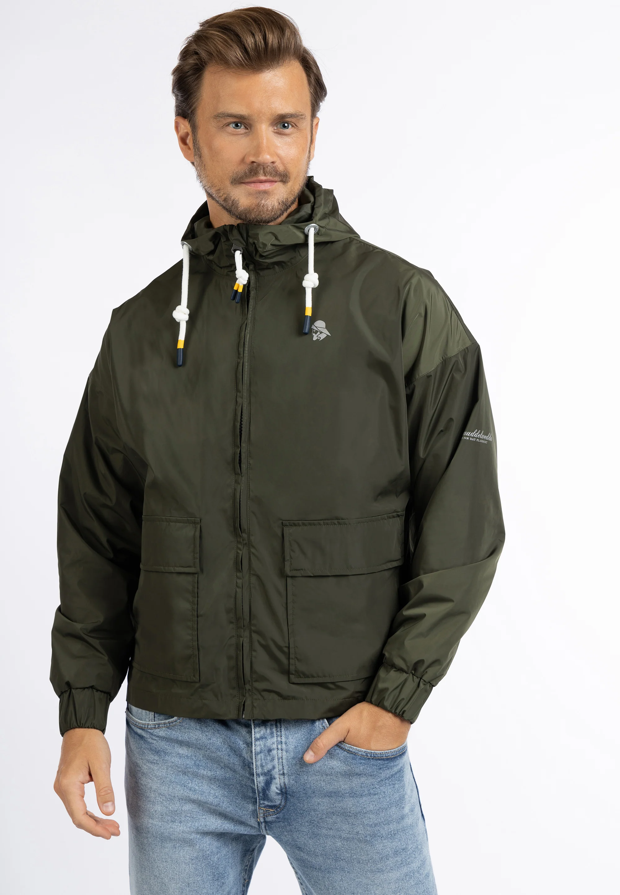 Schmuddelwedda Men's Rain Jacket Recycled Material - Image 9