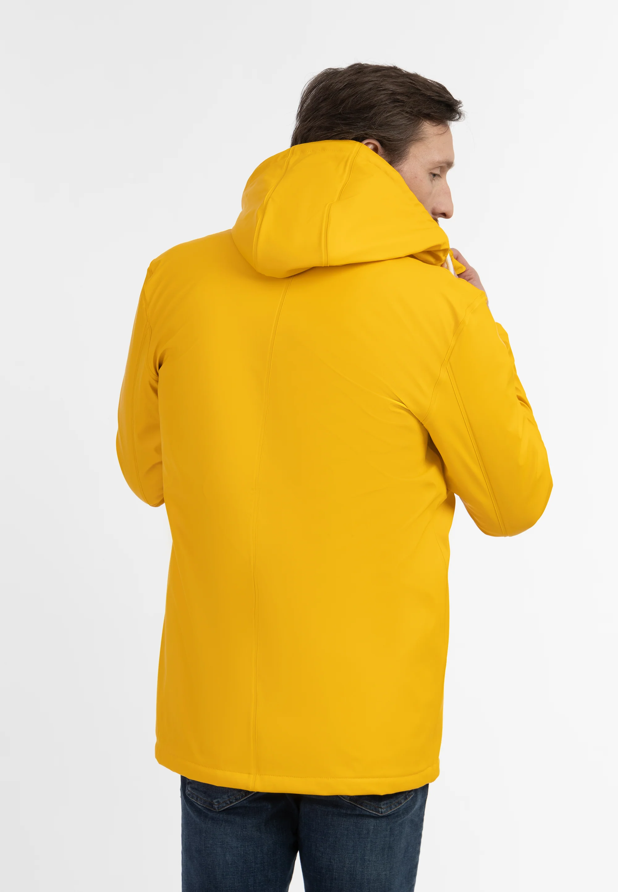 Schmuddelwedda Men's Rain Jacket With Faux Fur Lining - Image 4