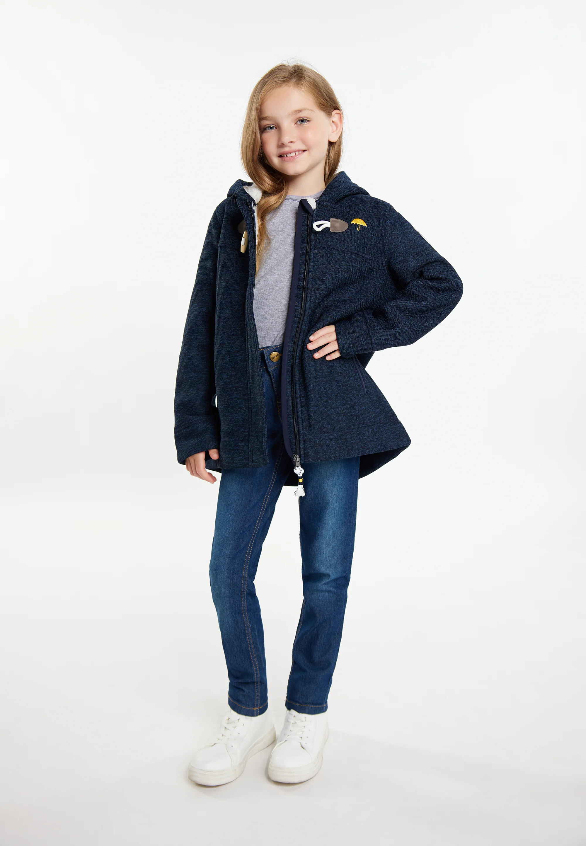 Schmuddelwedda Knitted Fleece Uffle Coat For Girls - Image 16