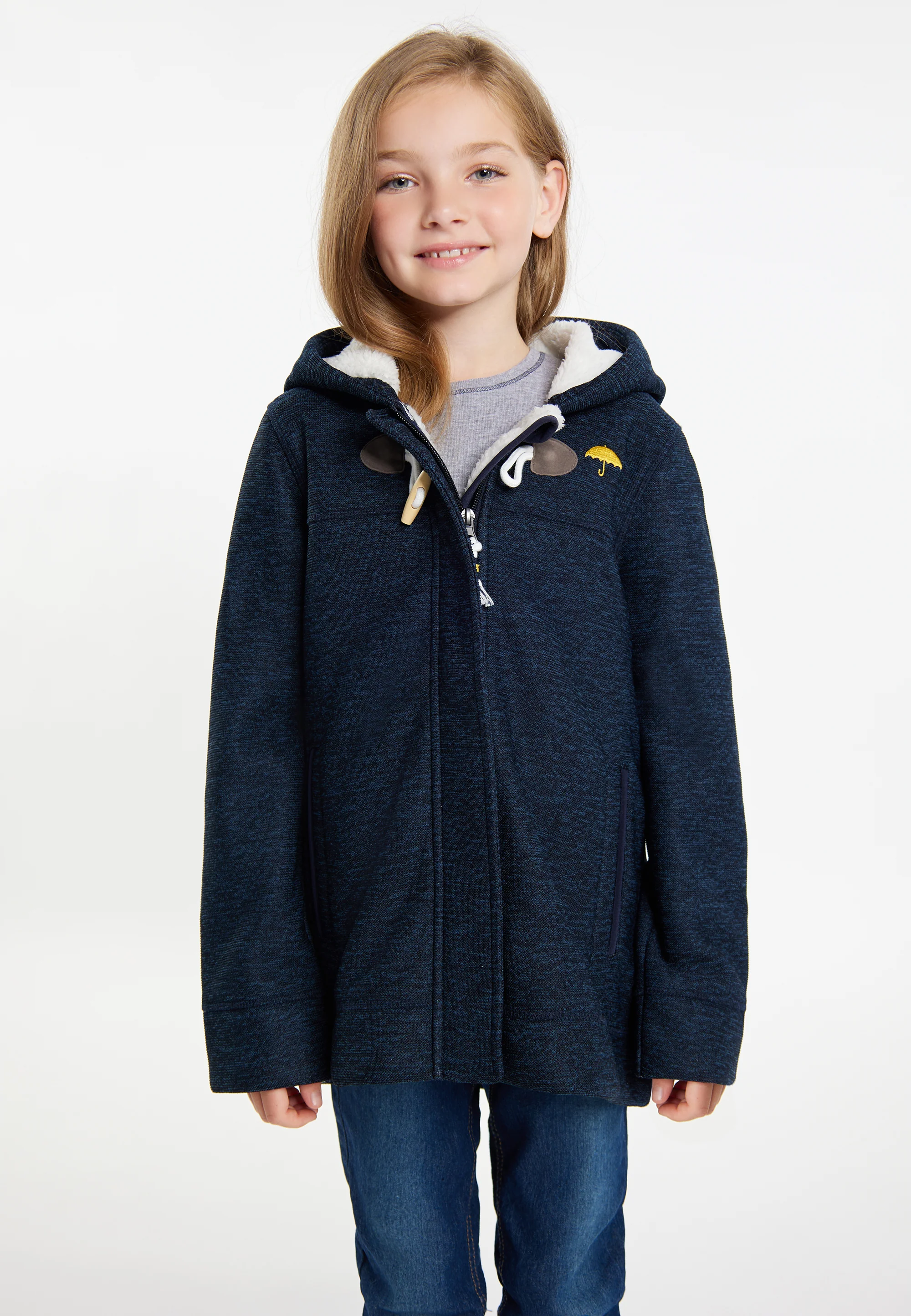 Schmuddelwedda Knitted Fleece Uffle Coat For Girls - Image 18