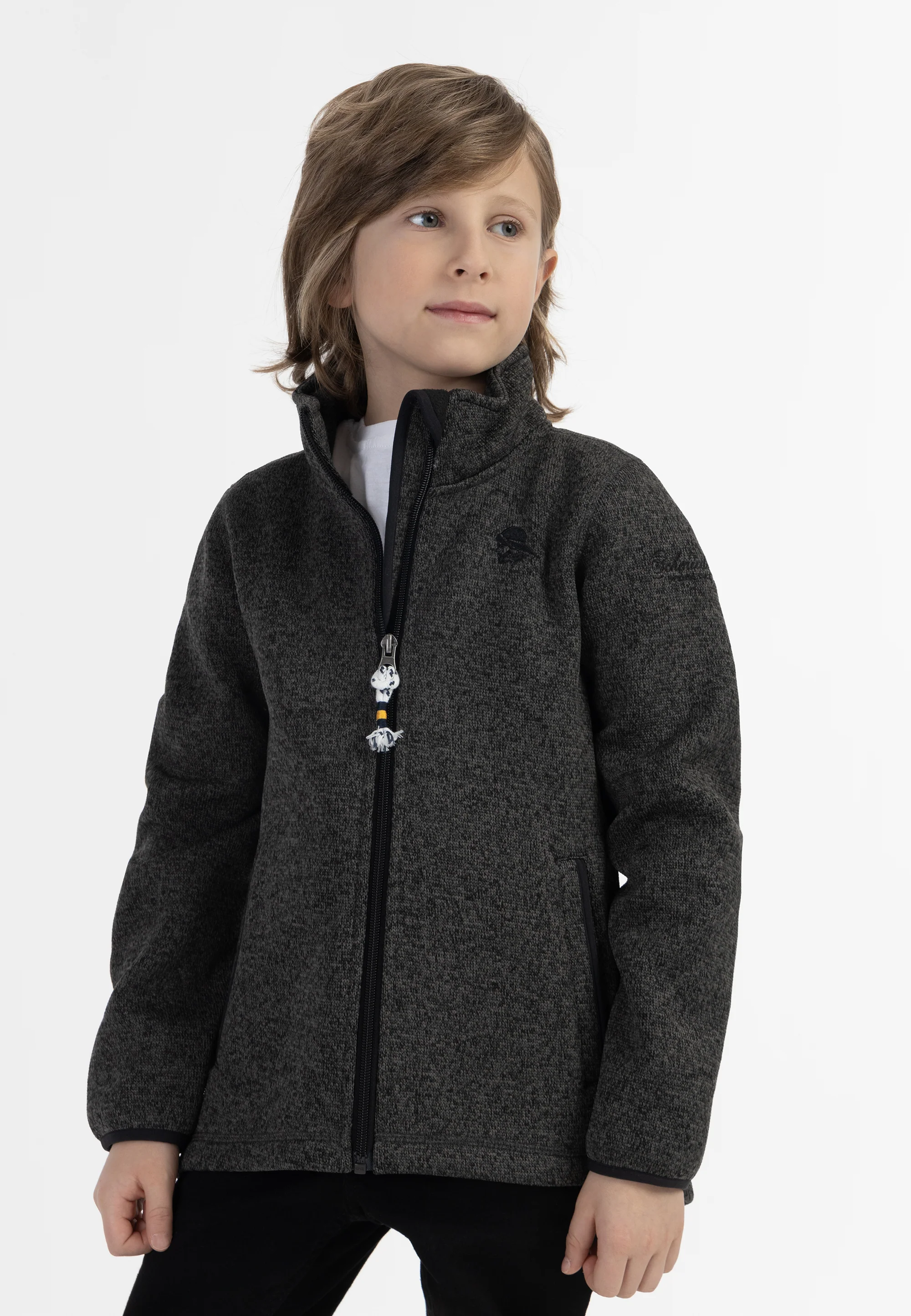 Schmuddelwedda Knitted Fleece Jacket For Children - Image 3
