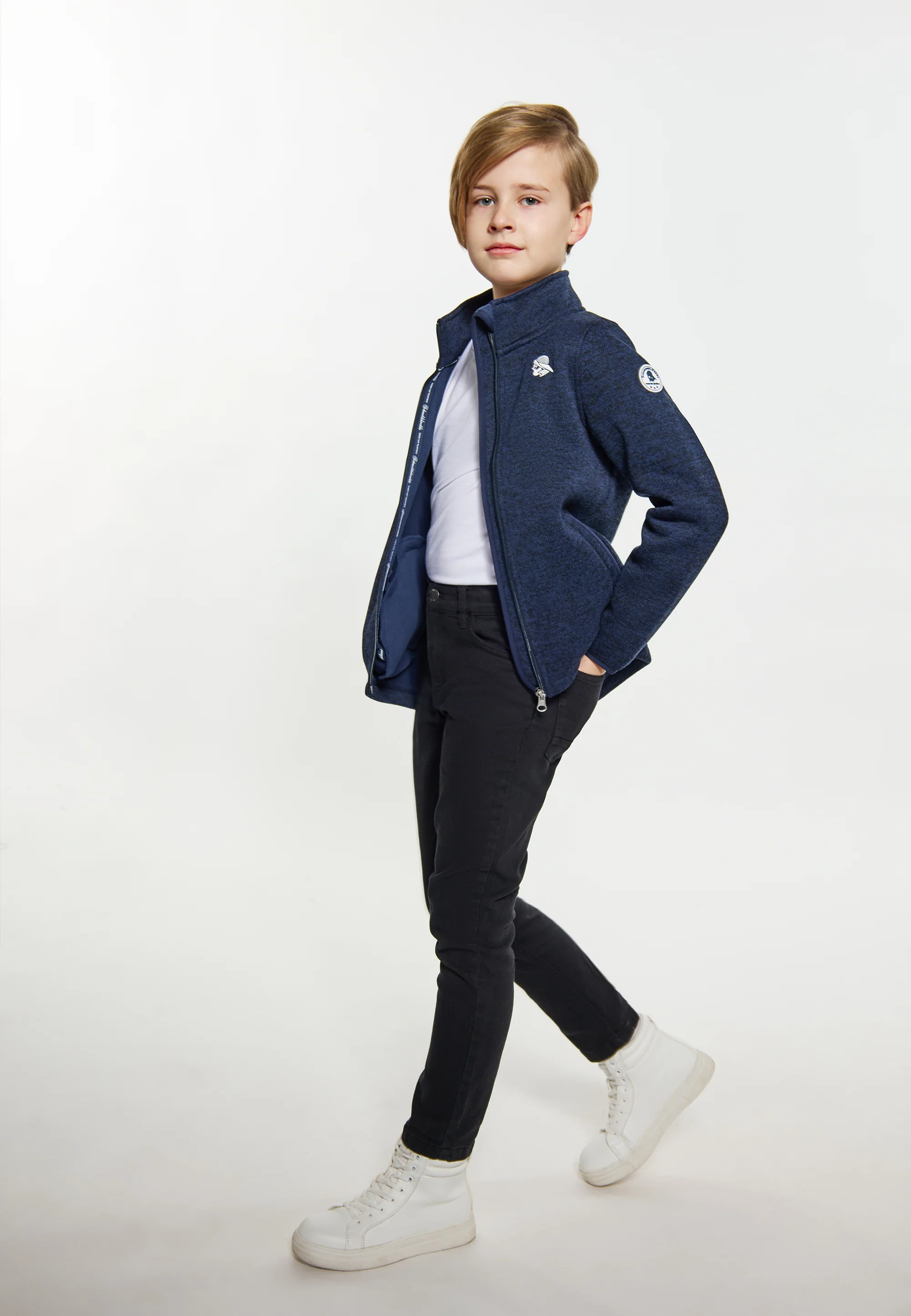 Schmuddelwedda Boy's Knitted Fleece Jacket - Image 6