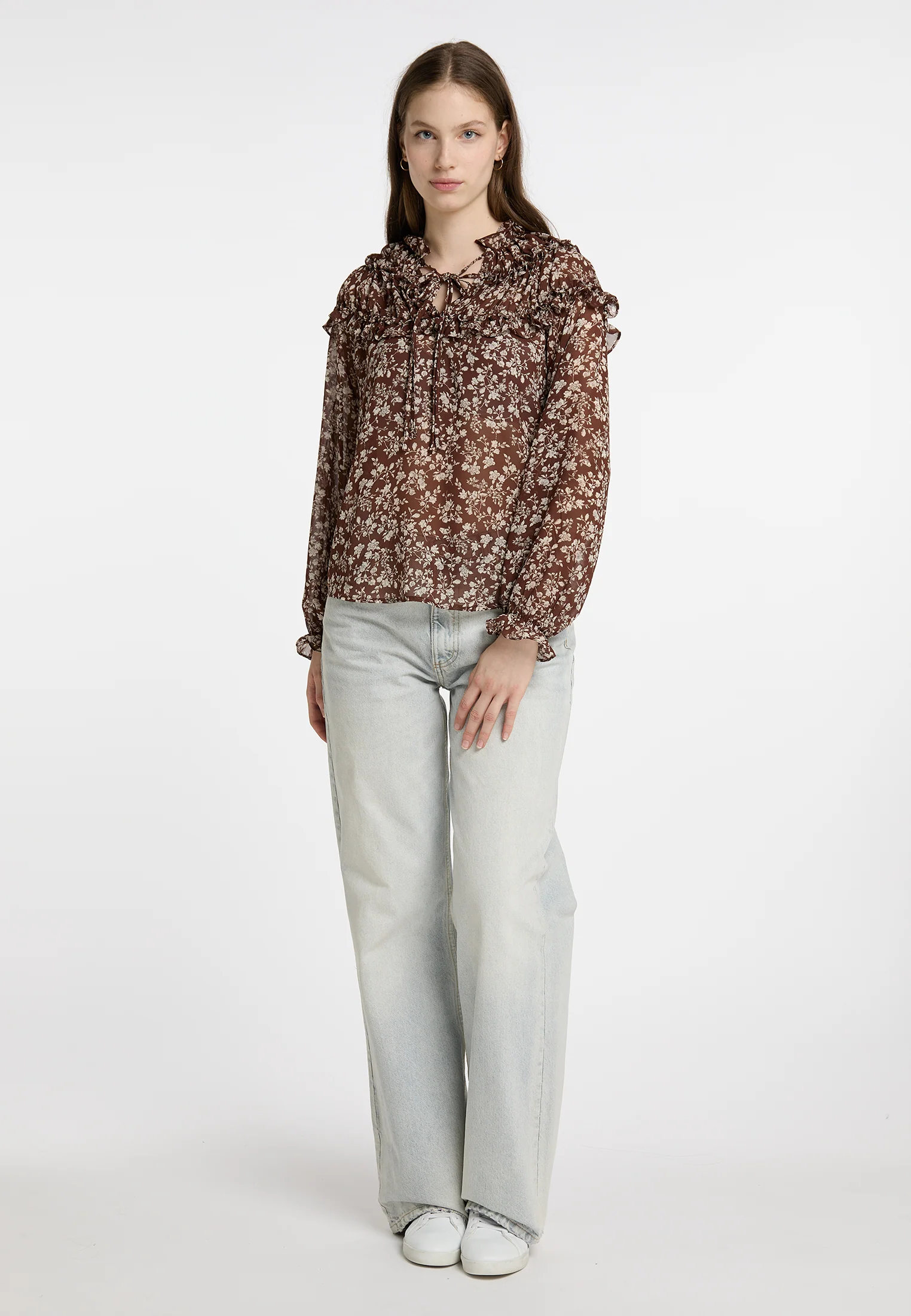 DreiMaster Vintage Women's Ruffle Blouse - Image 6