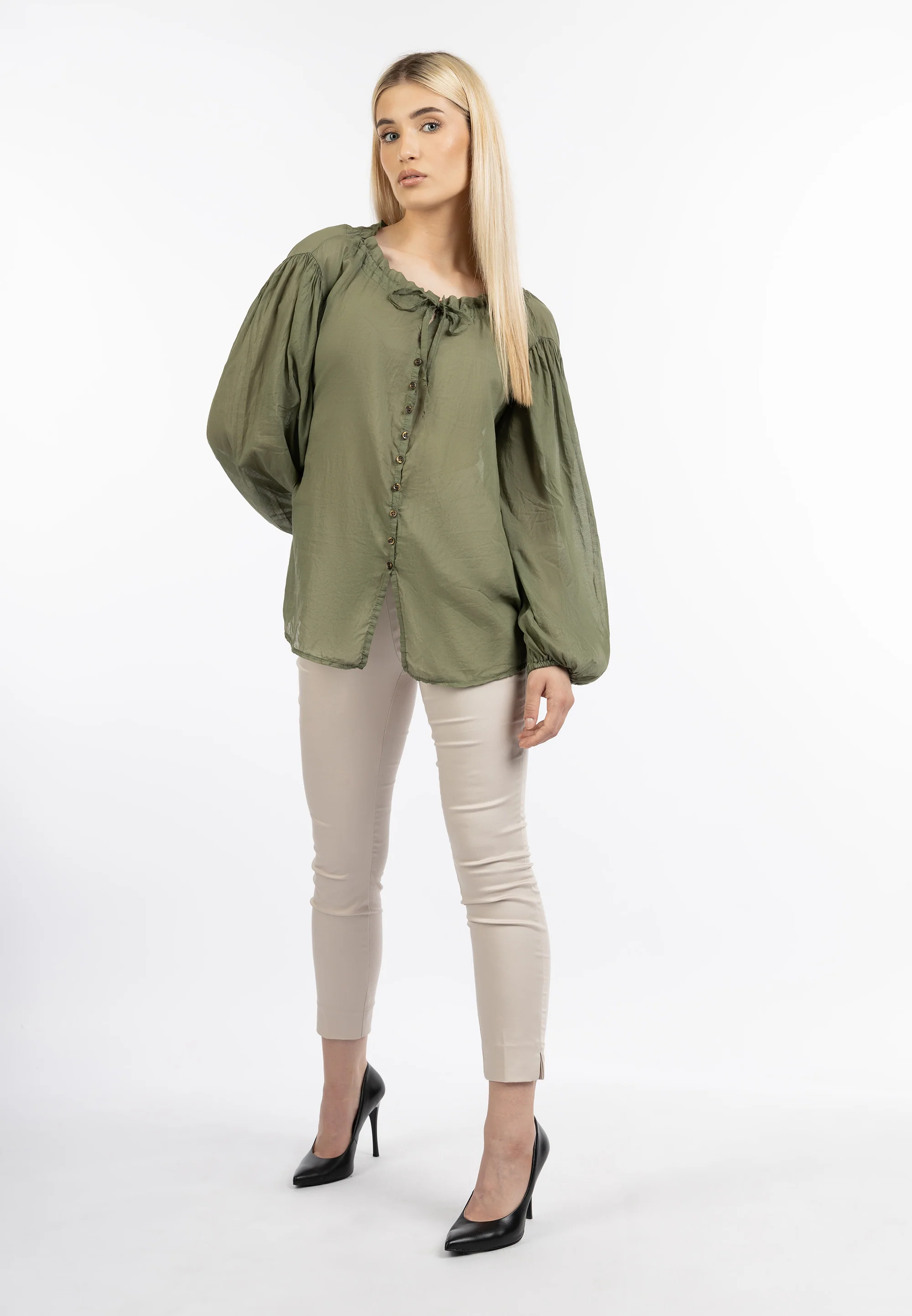 DreiMaster Klassik Women's Cotton Blouse - Image 6