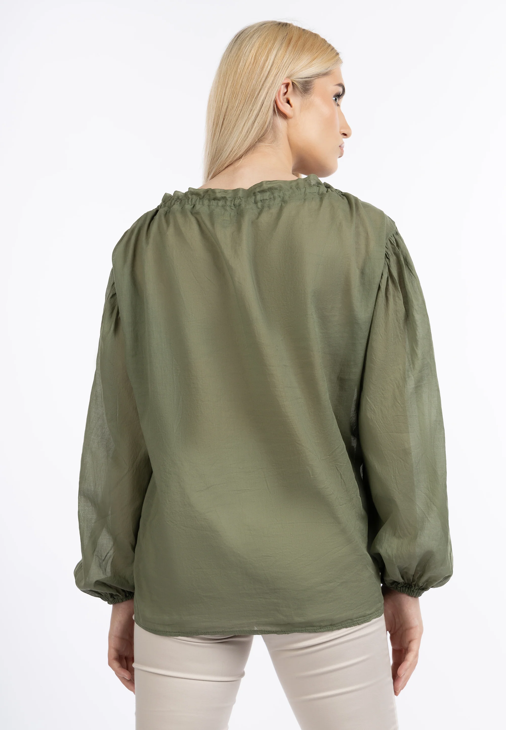 DreiMaster Klassik Women's Cotton Blouse - Image 9