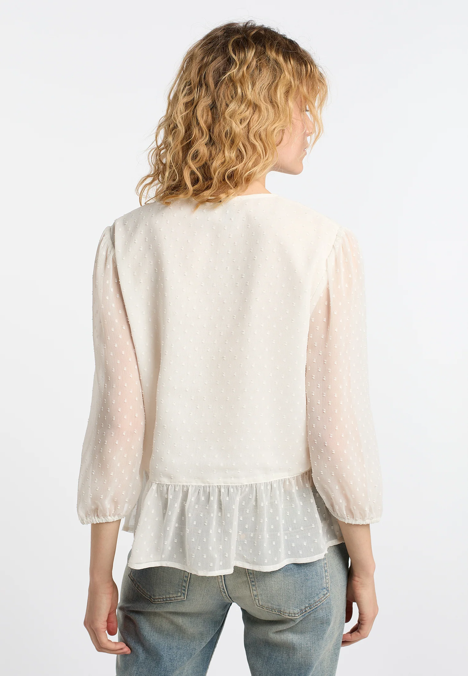 DreiMaster Vintage Women's Blouse Shirt With Lace - Image 4