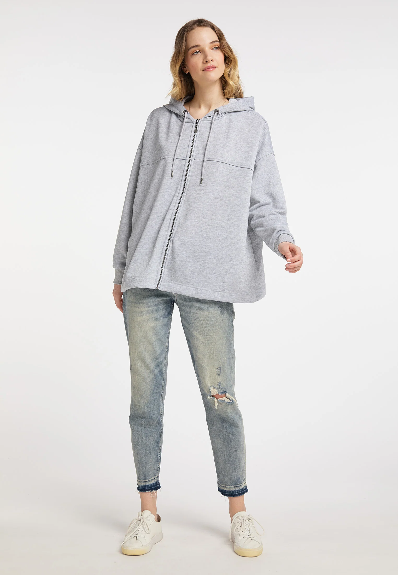 DreiMaster Vintage Women's Oversized Zip Hoodie