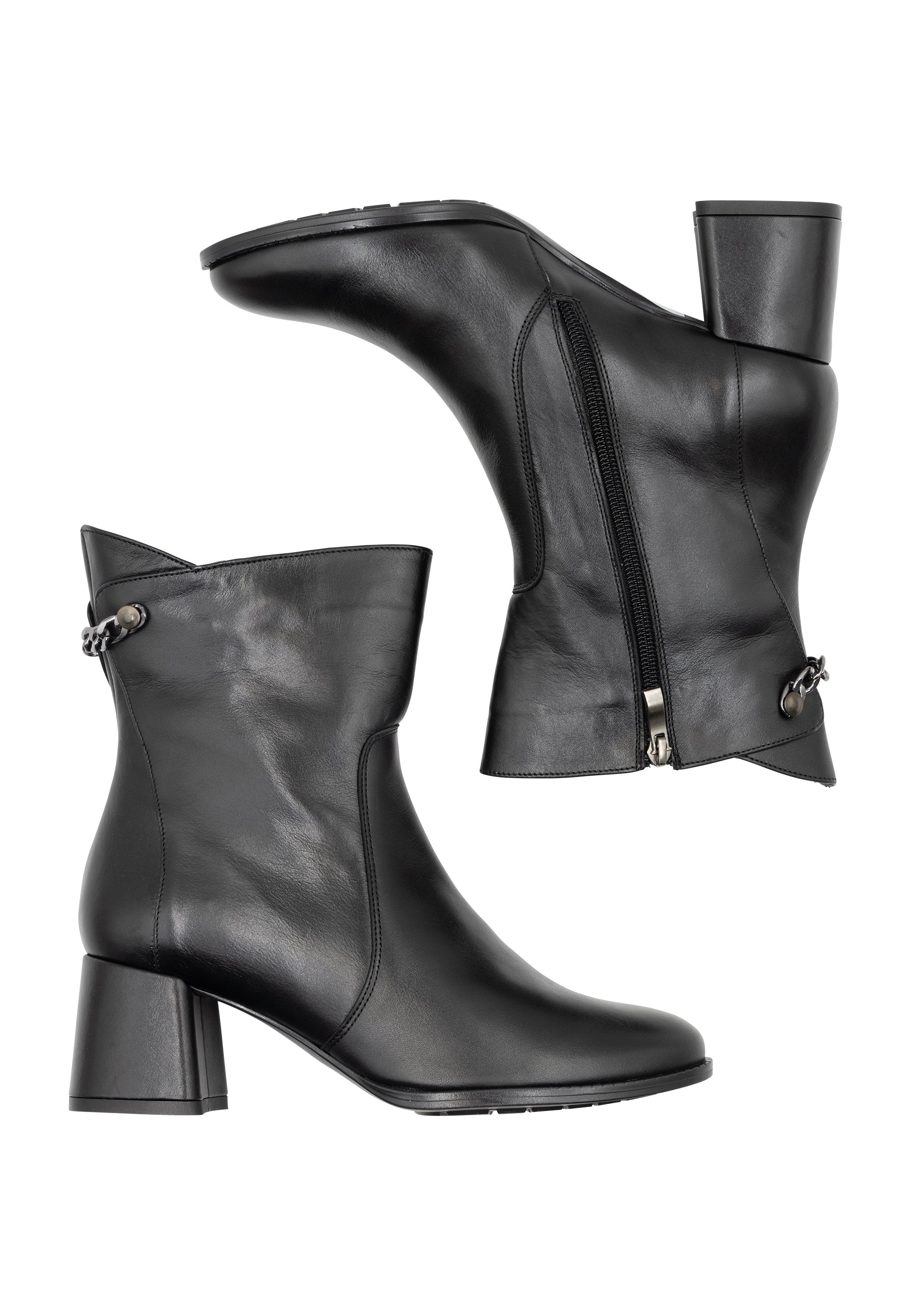 DreiMaster Klassik Women's Leather Ankle Boots - Image 4