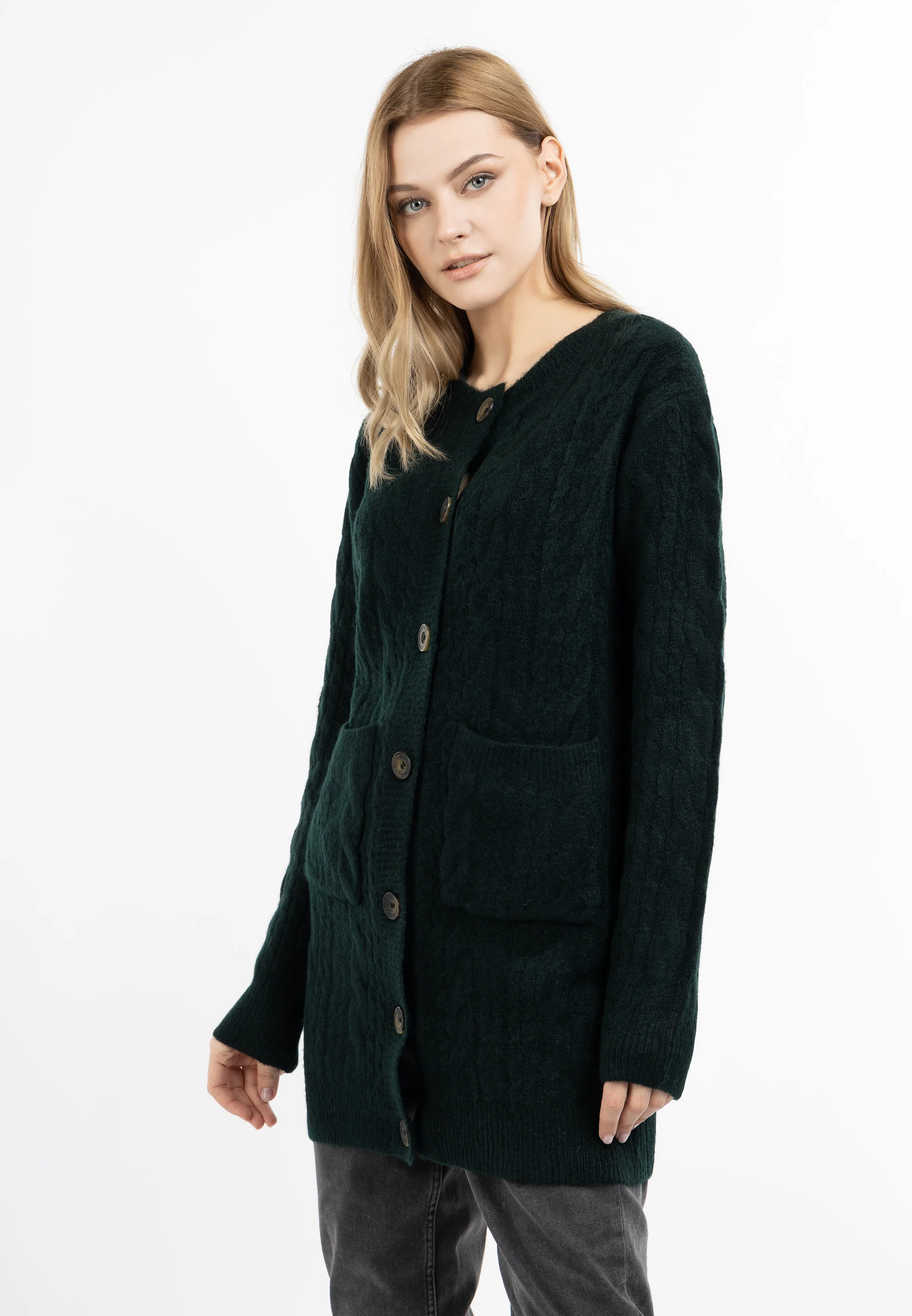 DreiMaster Vintage Women's Cardigan With Button - Image 3