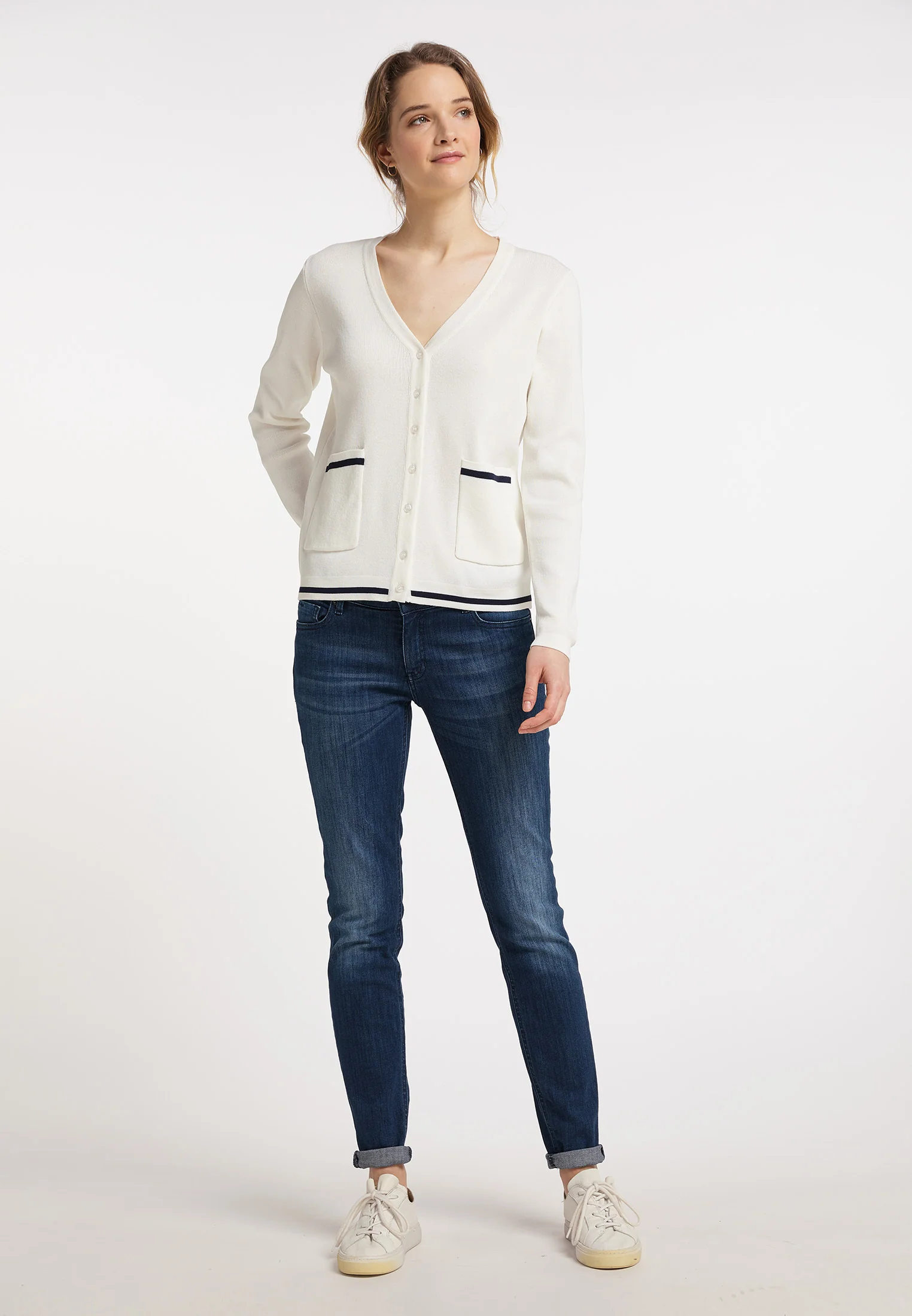 DreiMaster Maritim Women's Cardigan With Button - Image 6