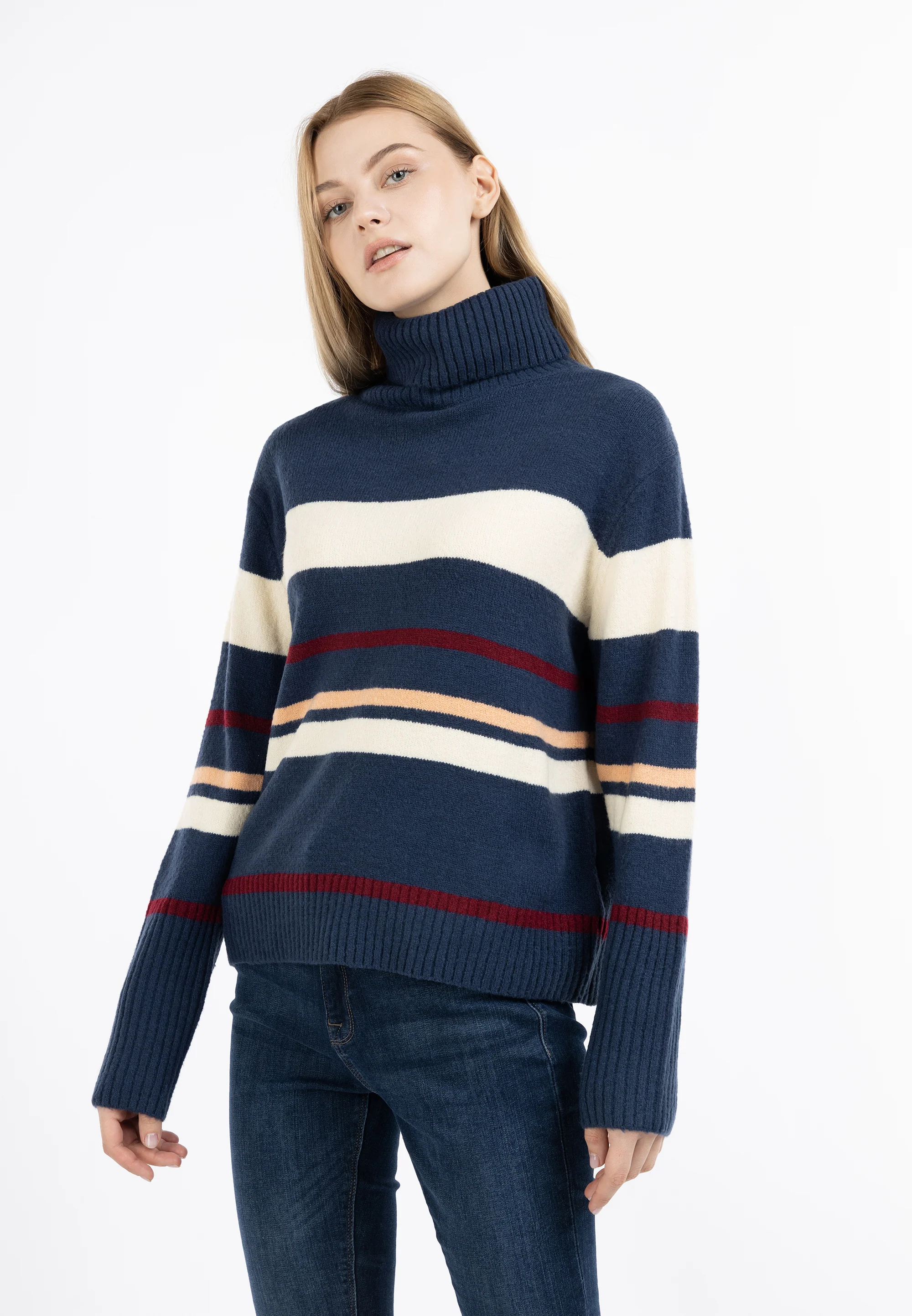 DreiMaster Maritim Women's Knit Turtleneck Sweater - Image 3