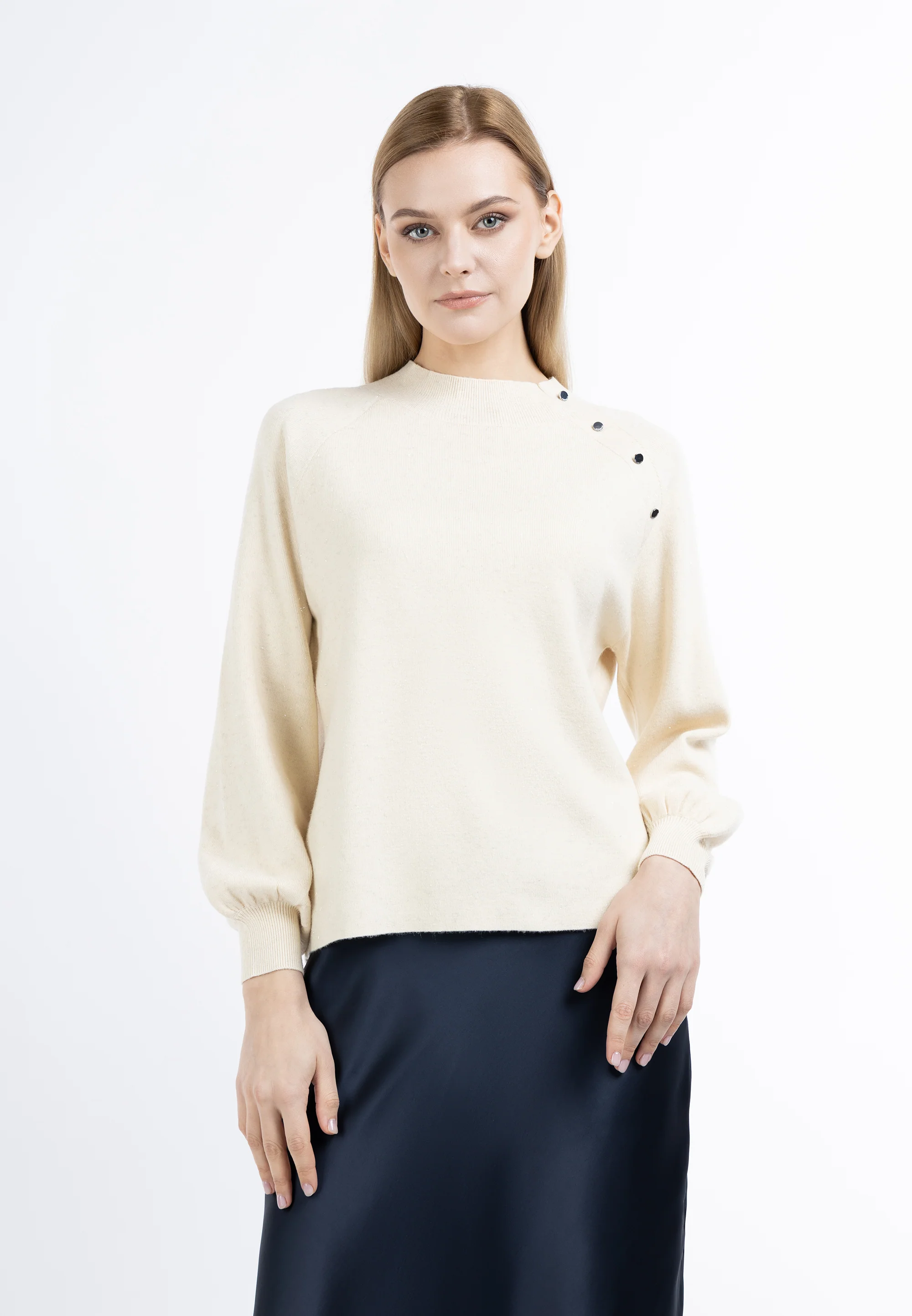 DreiMaster Klassik Women's Turtleneck Knitted Sweater - Image 3